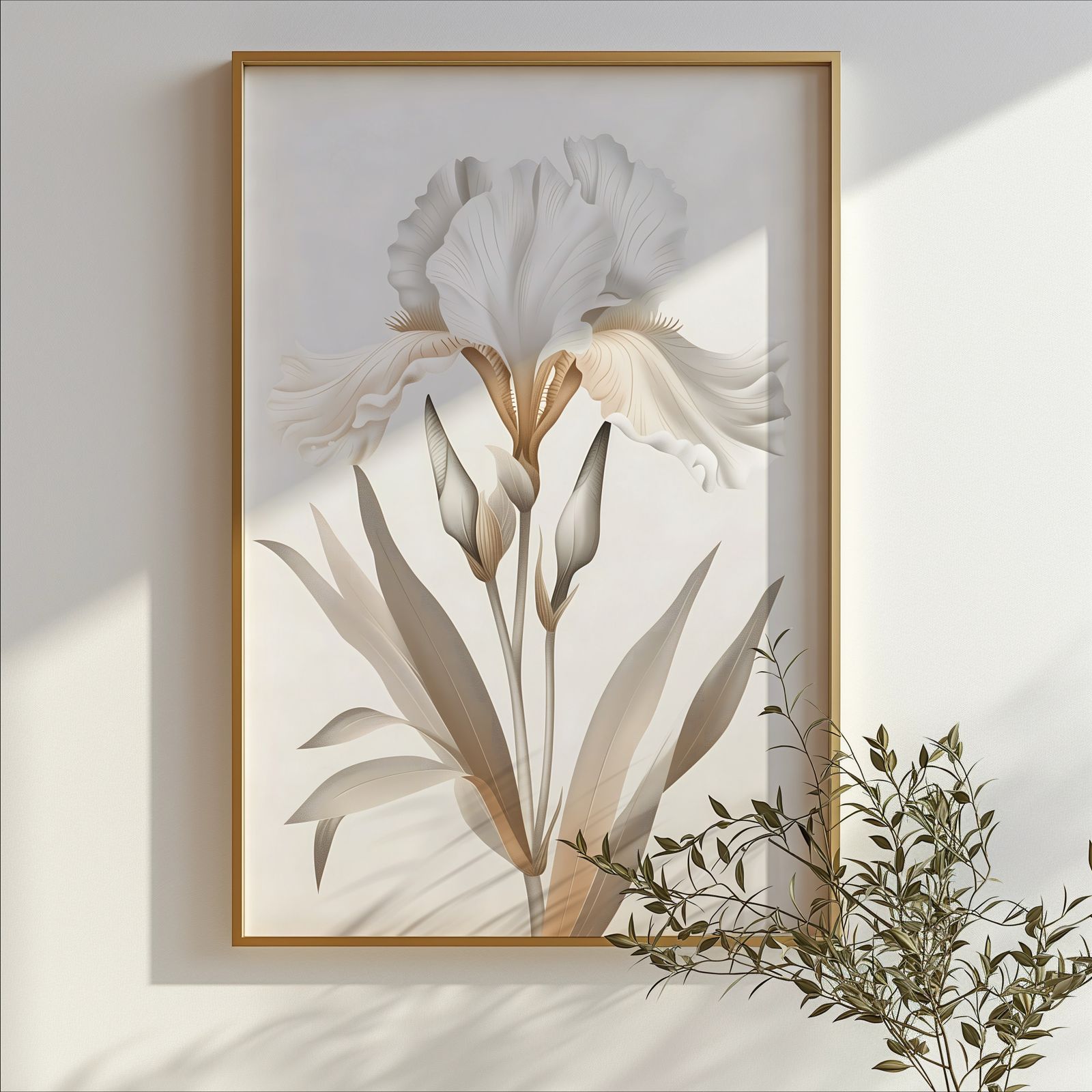 Iris Brown shown in a room — branch mockup