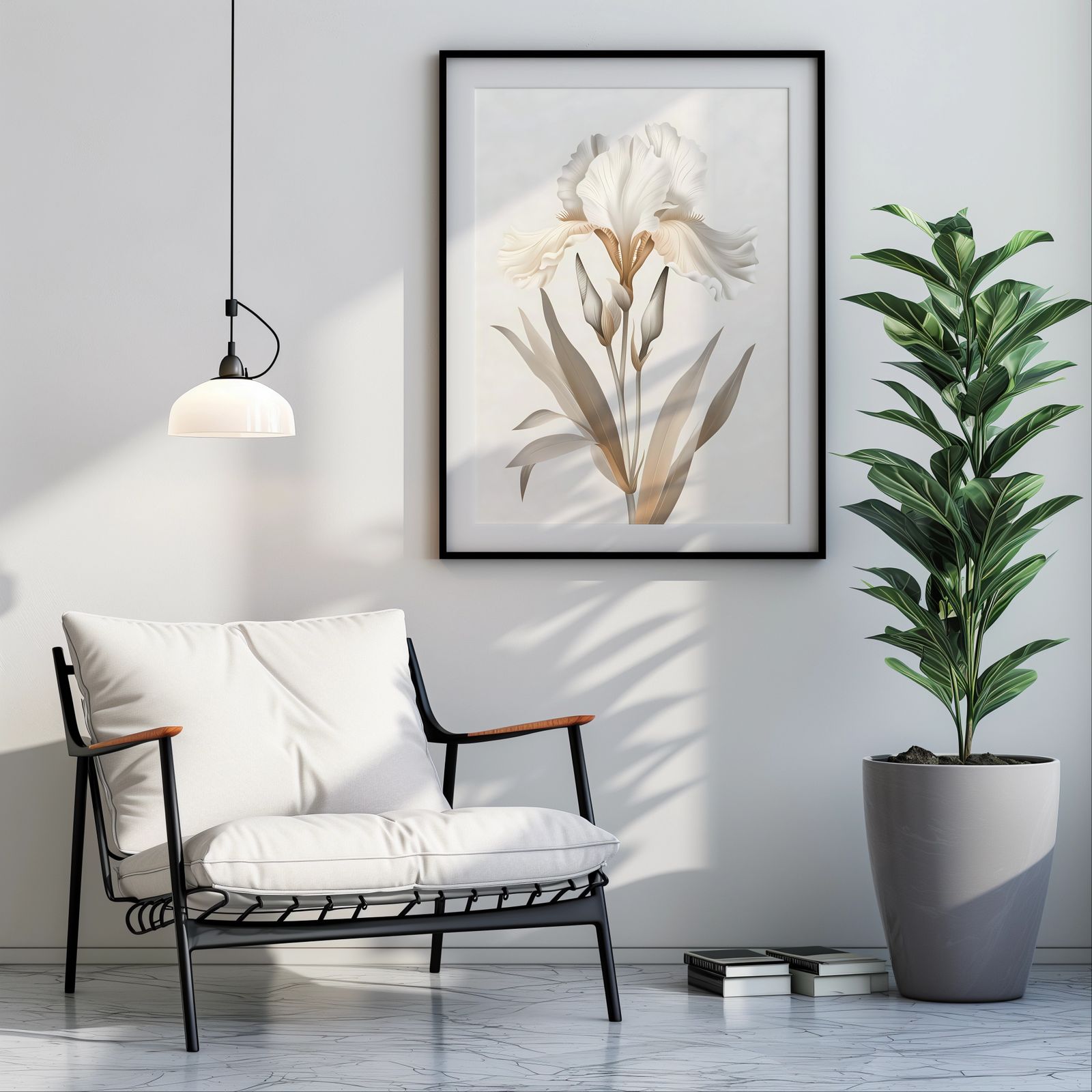 Iris Brown shown in a room — room mockup