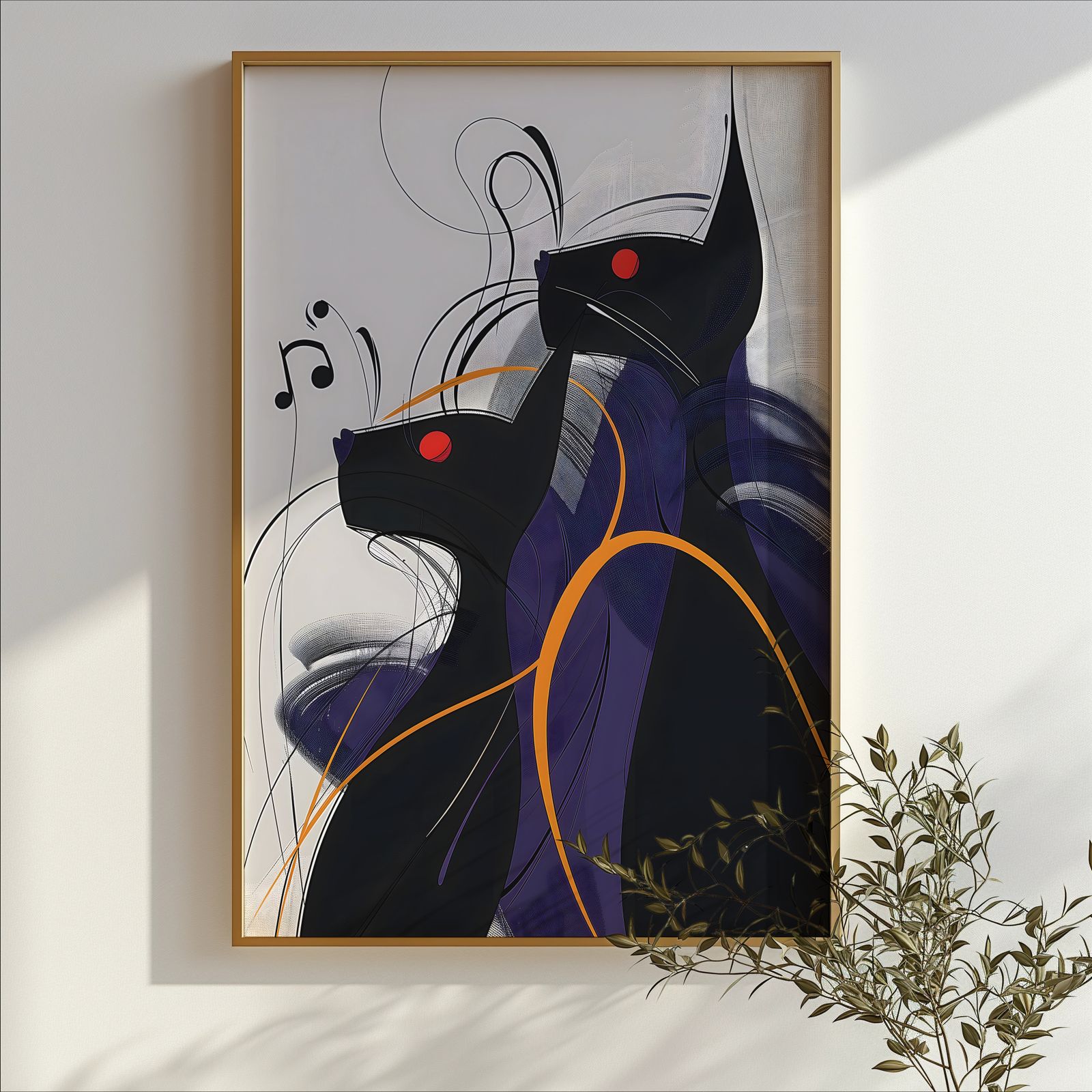 Jazz Cat Double shown in a room — branch mockup