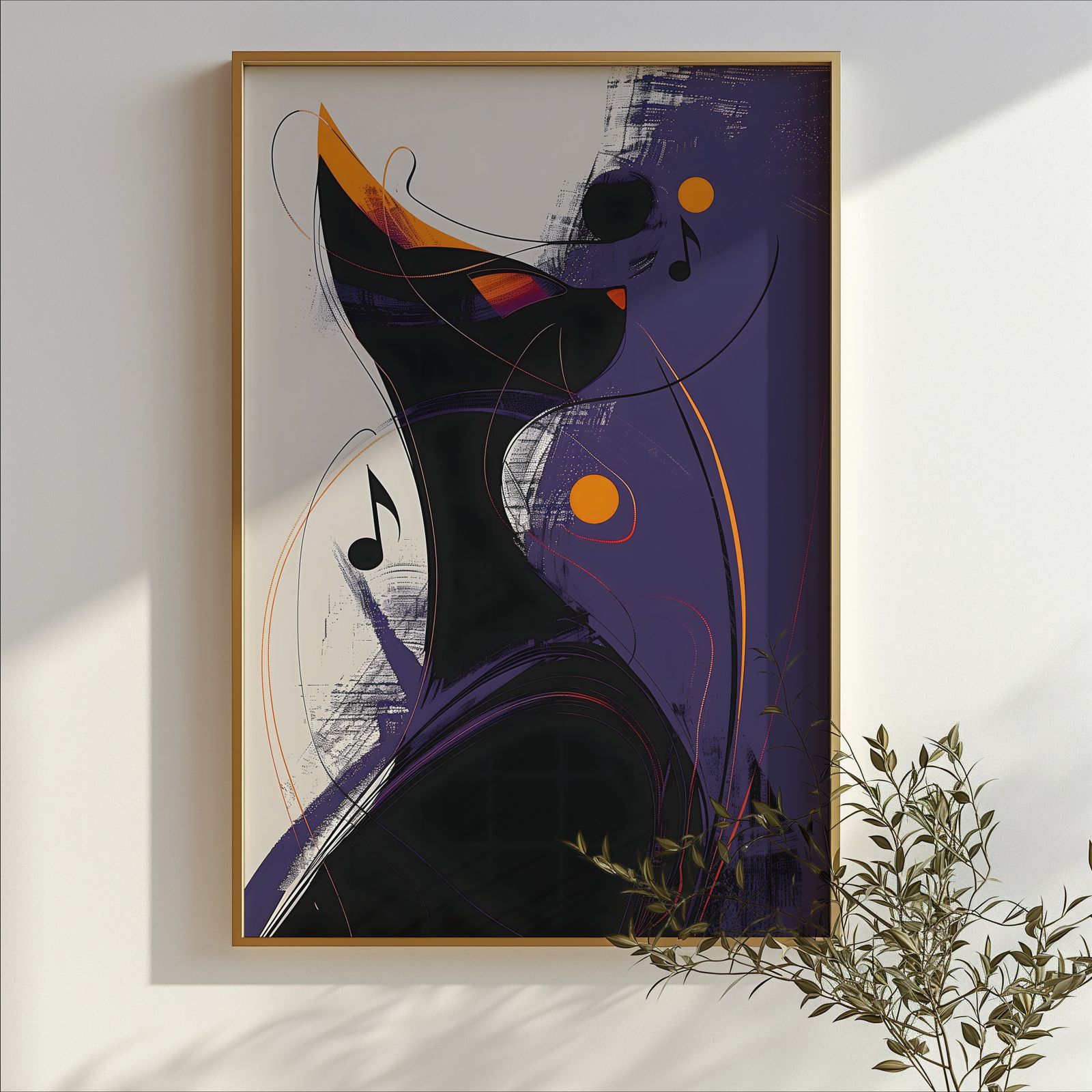 Jazz Cat Single shown in a room — branch mockup