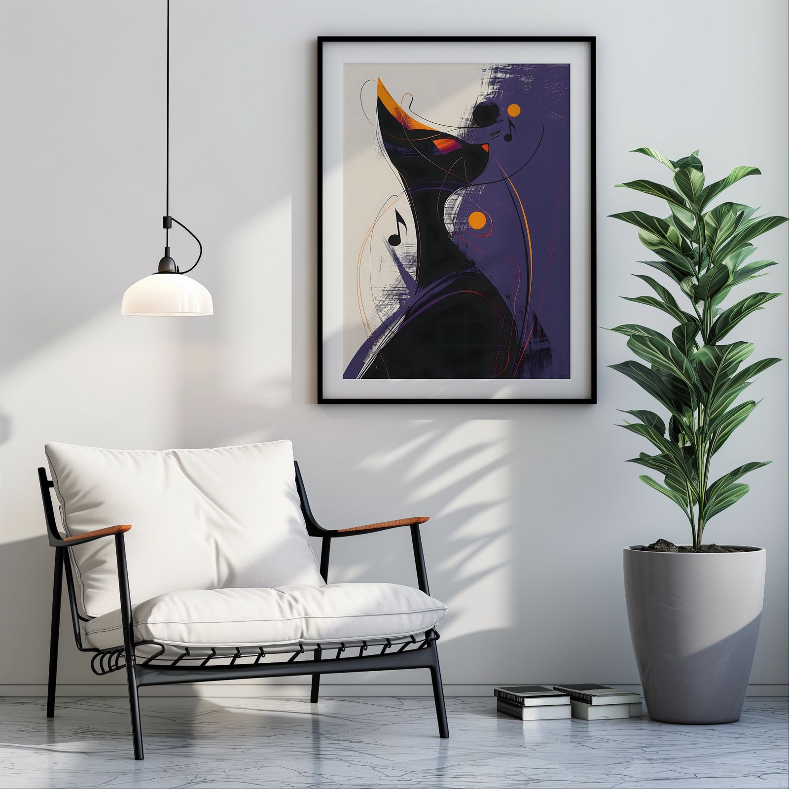 Jazz Cat Single shown in a room — room mockup