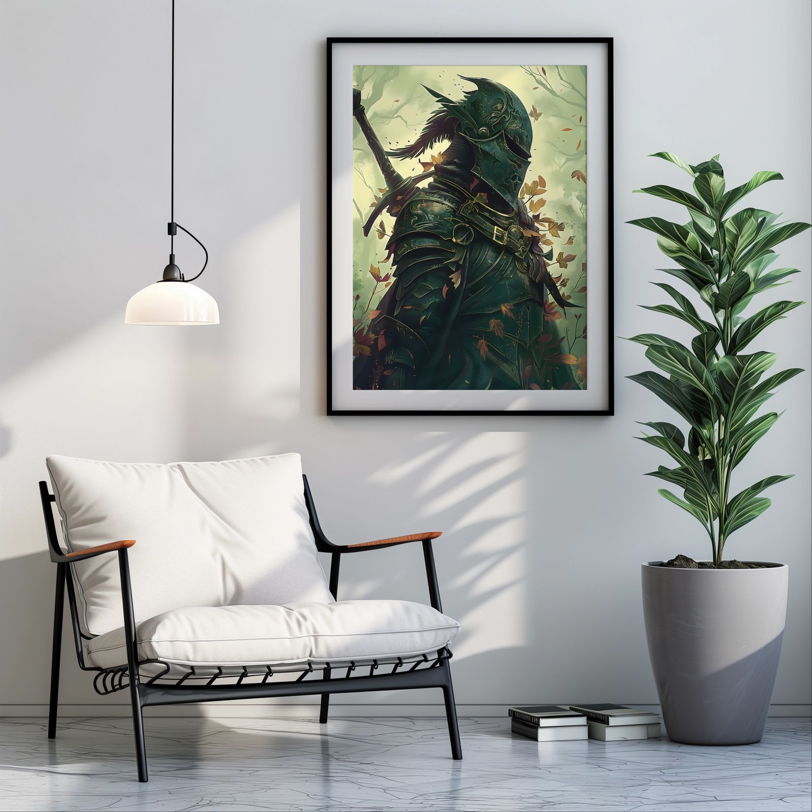 Knight of the Forest shown in a room — room mockup