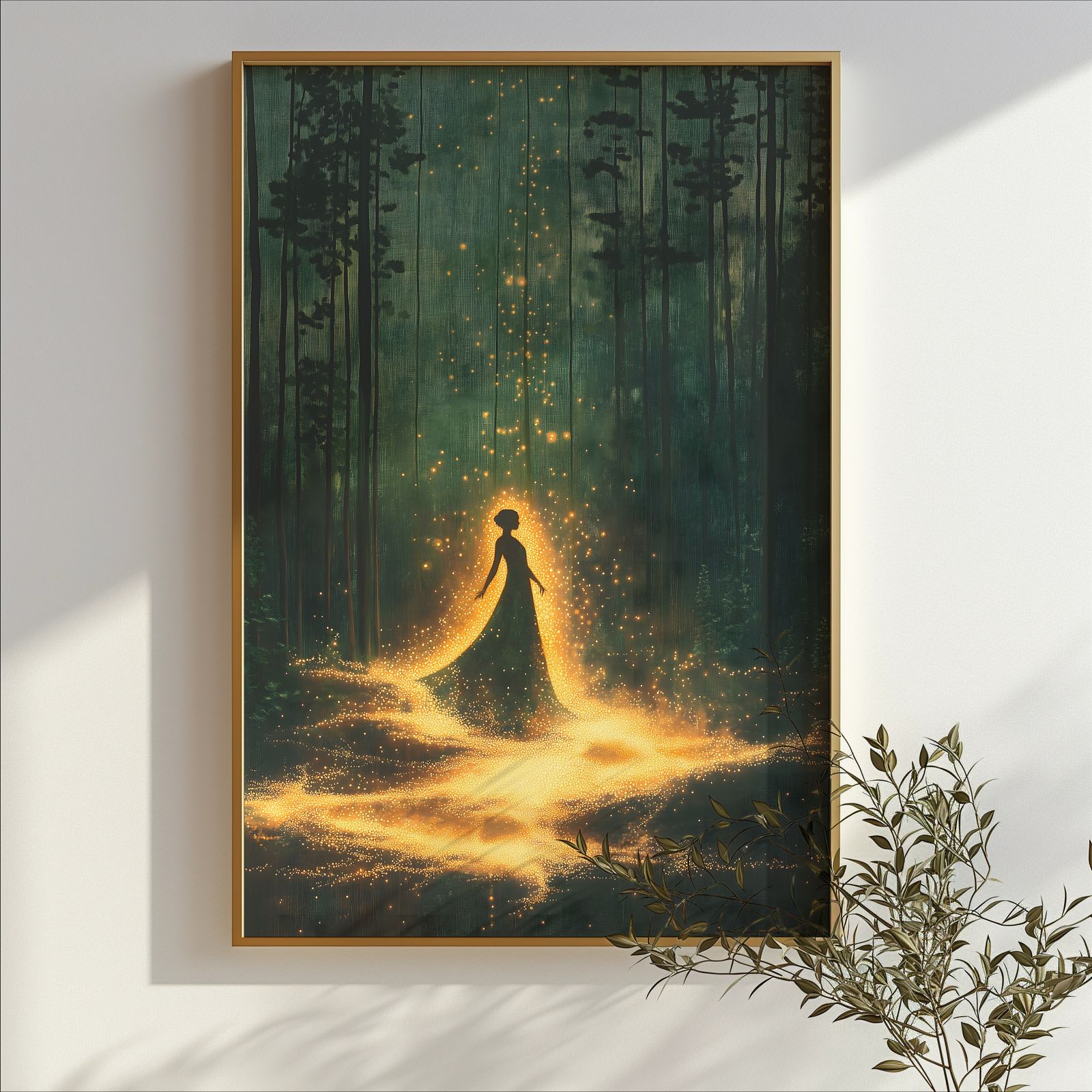 Lady of the Forest shown in a room — branch mockup