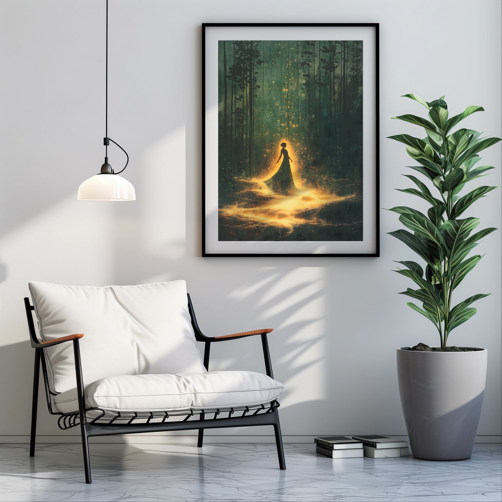 Lady of the Forest shown in a room — room mockup
