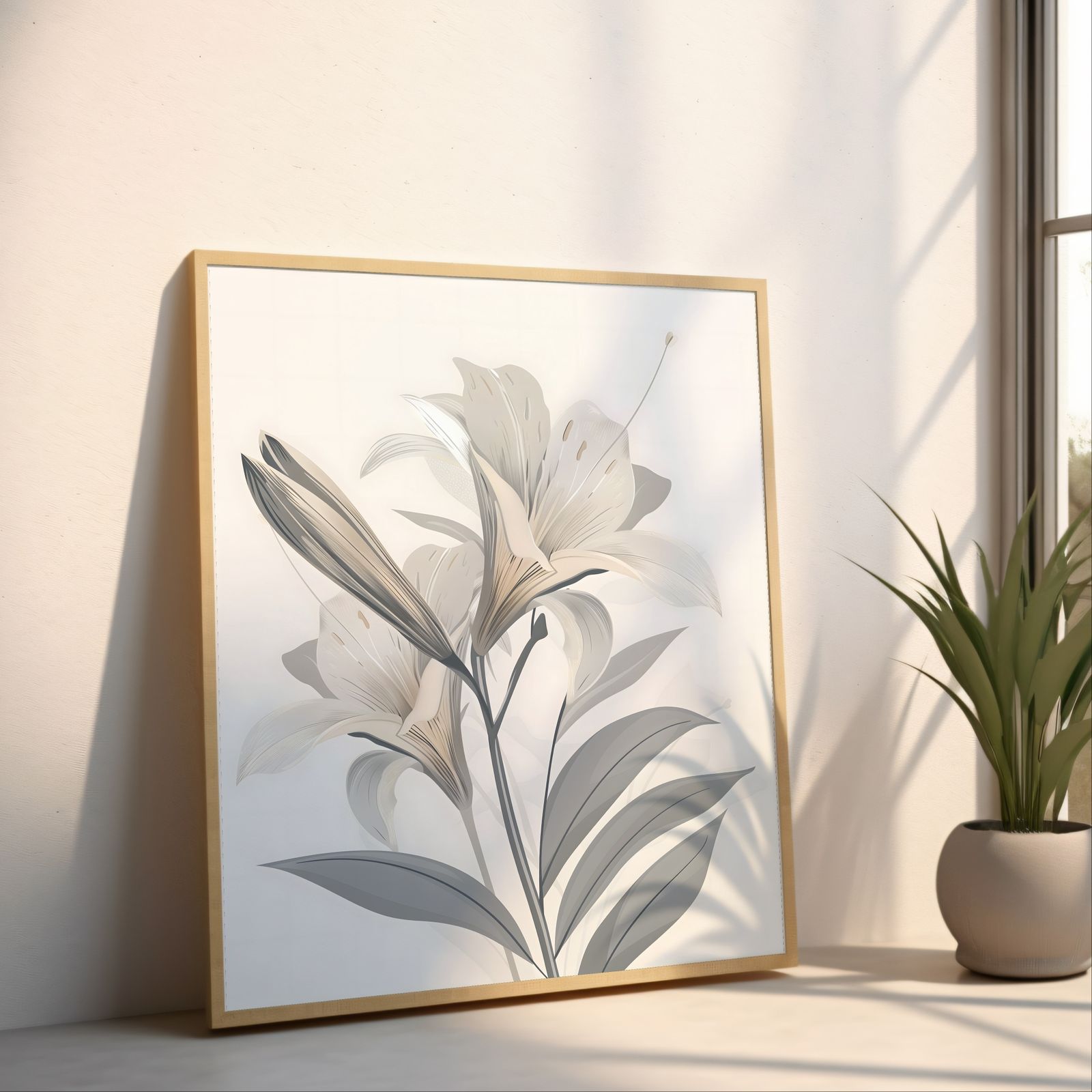 Lily Grey shown in a room — angled mockup