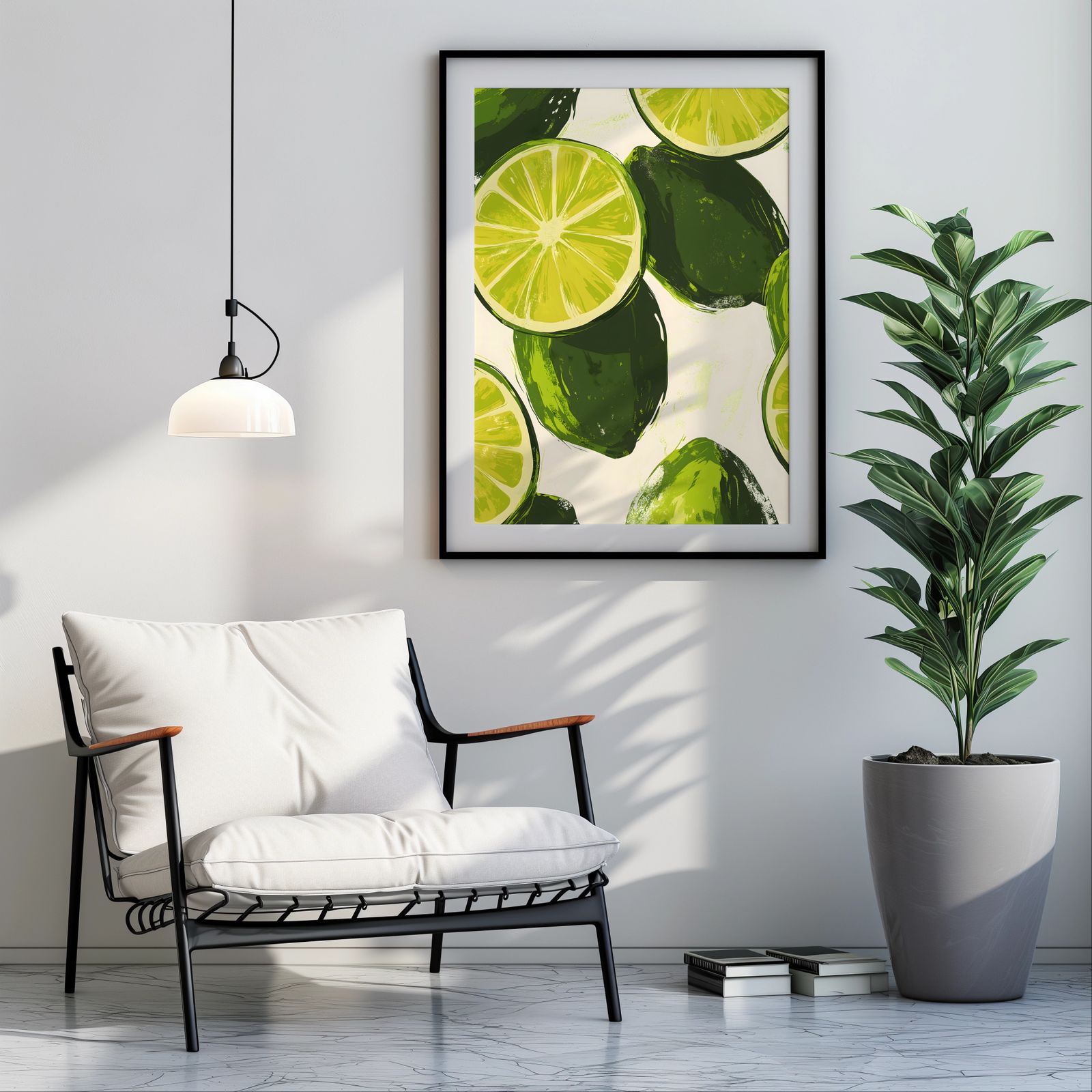 Limes shown in a room — room mockup