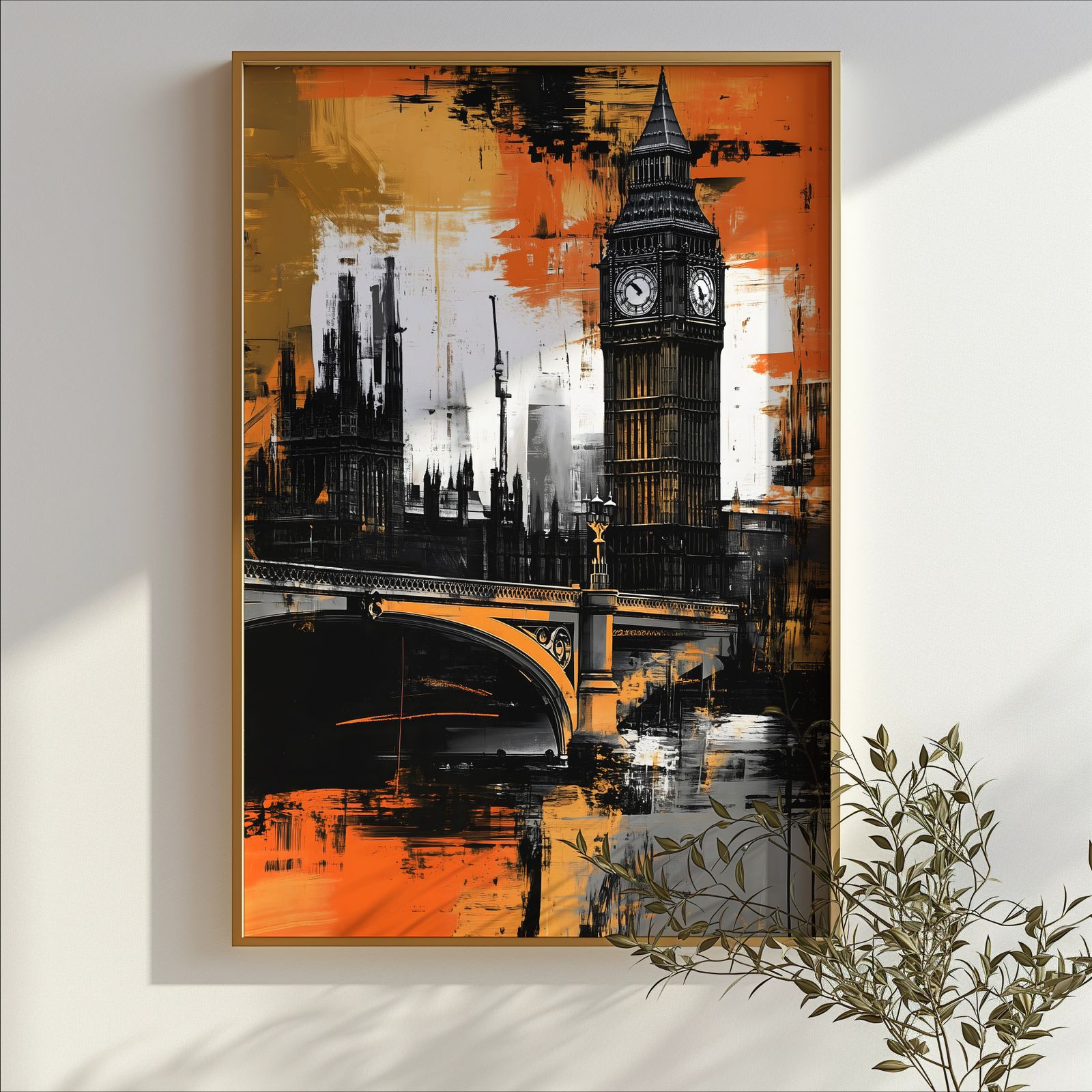 London shown in a room — branch mockup