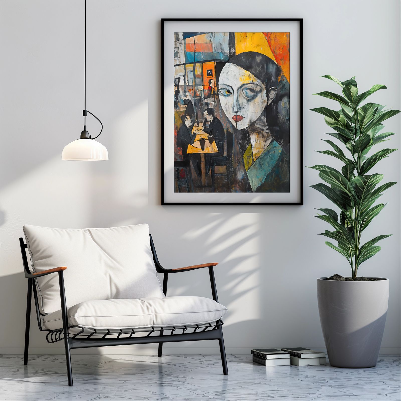 Lost in Conversation shown in a room — room mockup