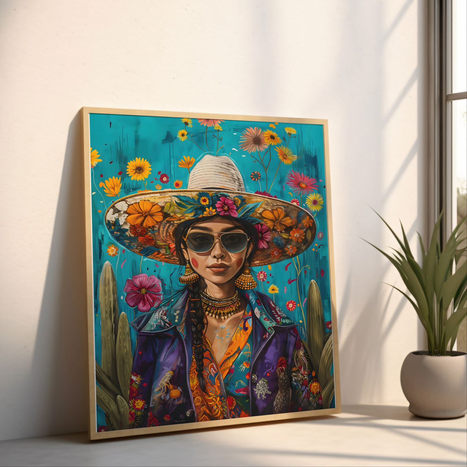 Child of the Desert shown in a room — angled mockup