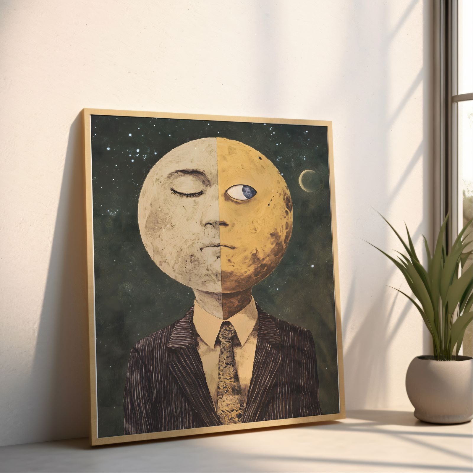 Lunar Mind shown in a room — angled mockup