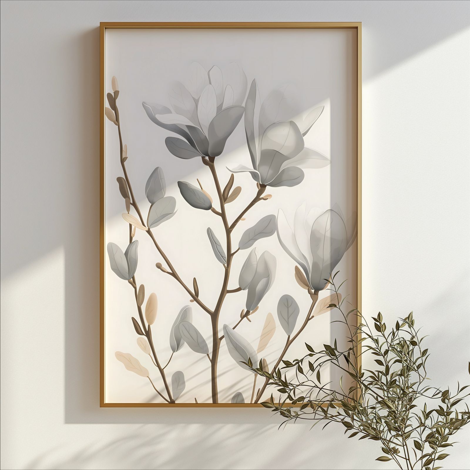 Magnolia Branch shown in a room — branch mockup