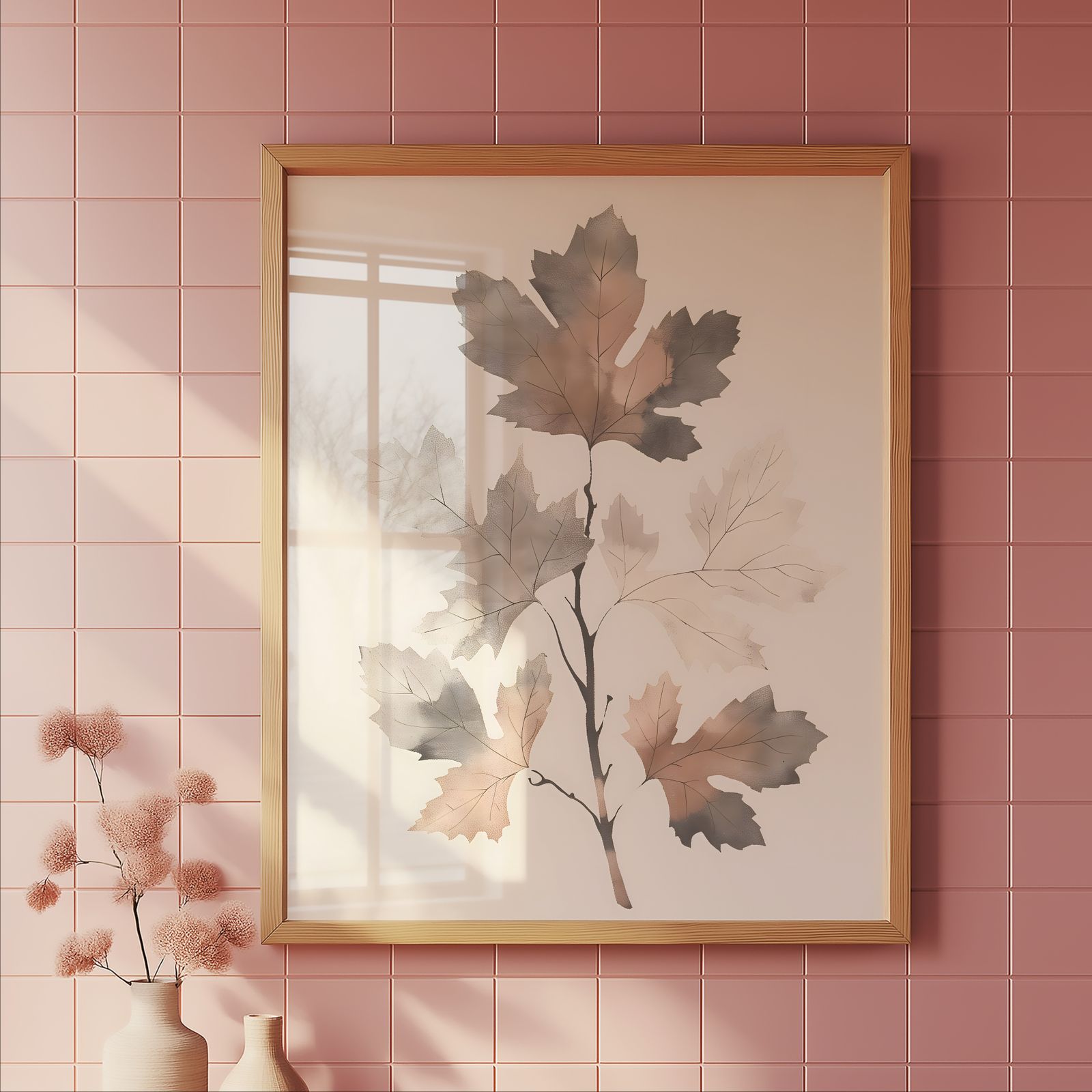 Maple Branch shown in a room — tile mockup
