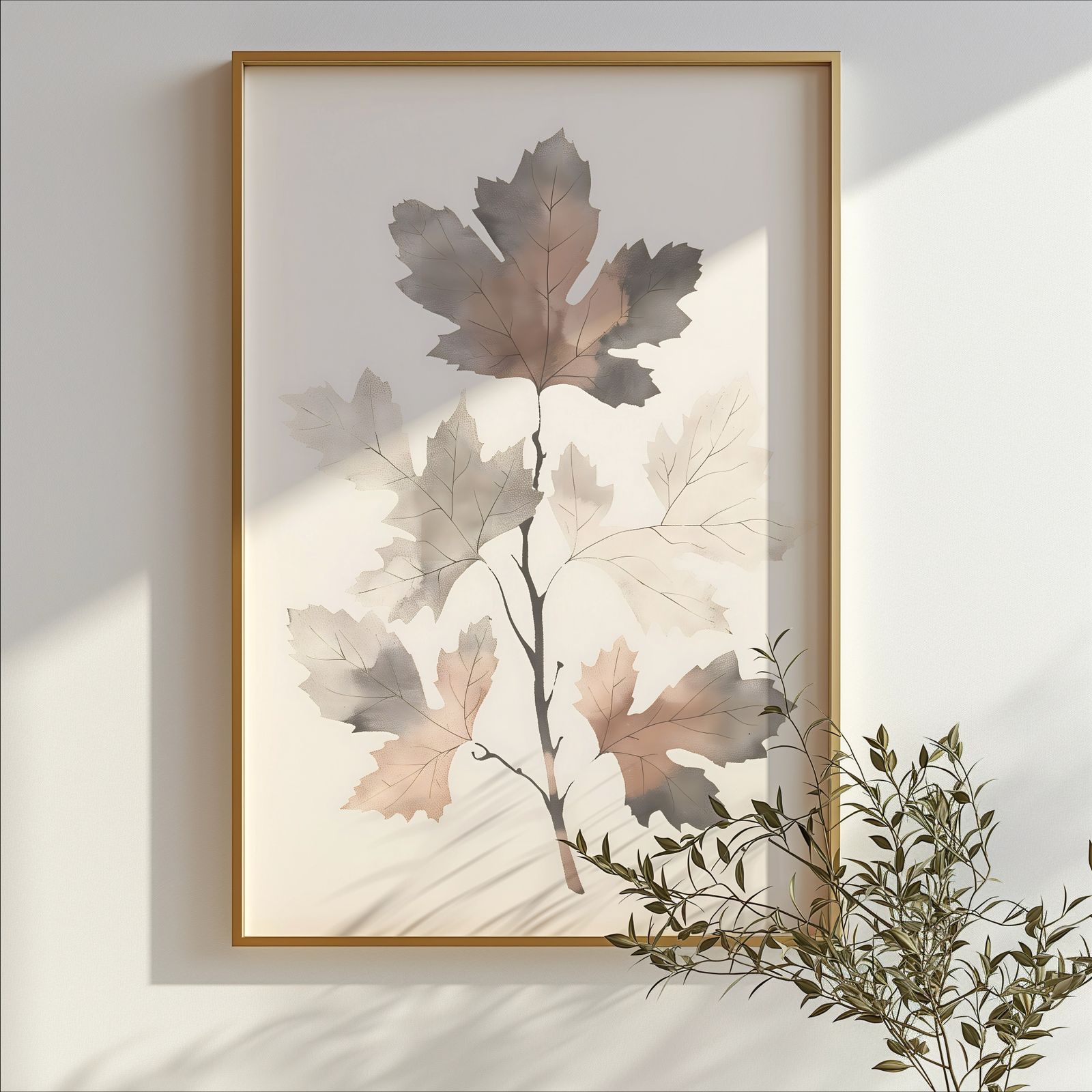 Maple Branch shown in a room — branch mockup