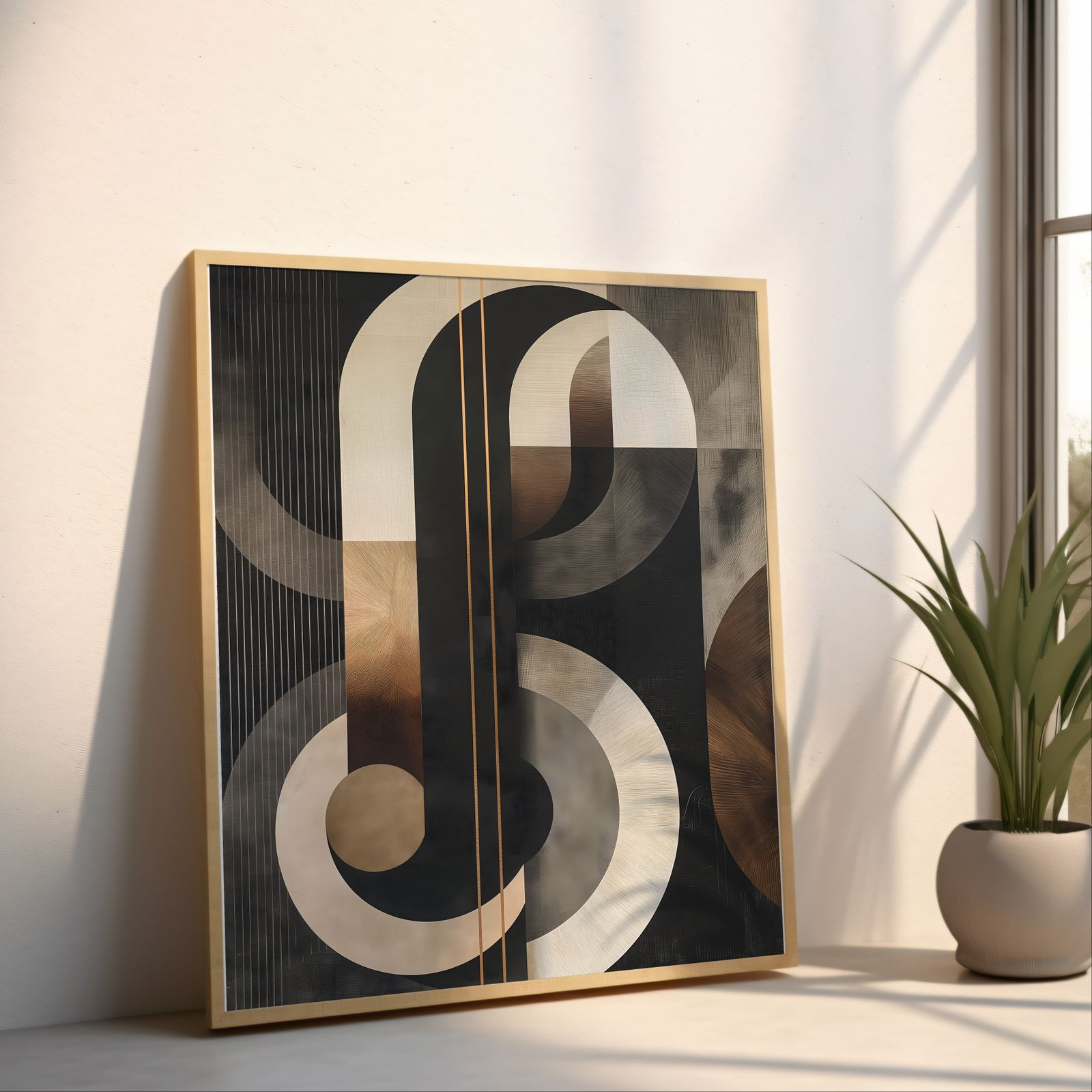 Modern Curves shown in a room — angled mockup