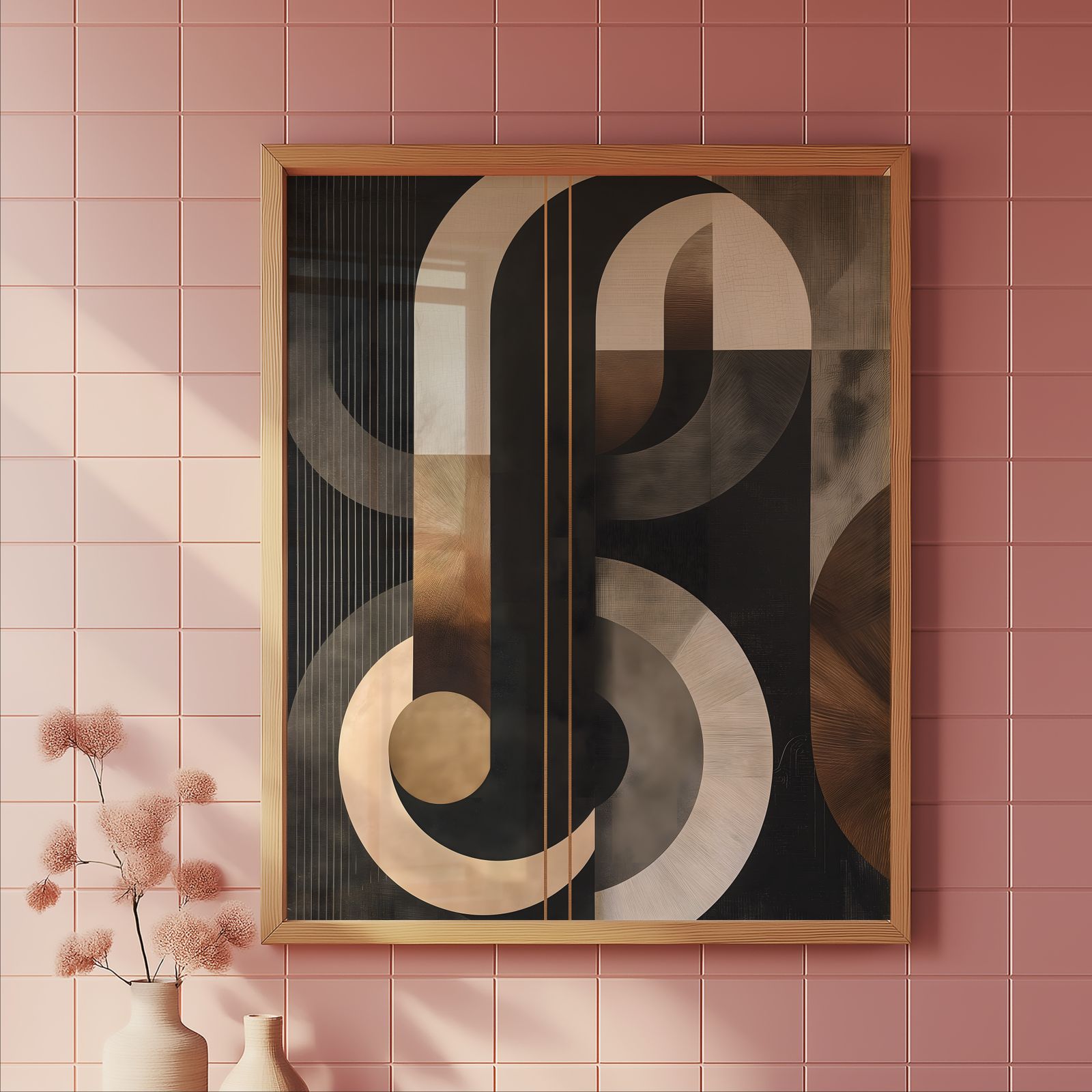 Modern Curves shown in a room — tile mockup
