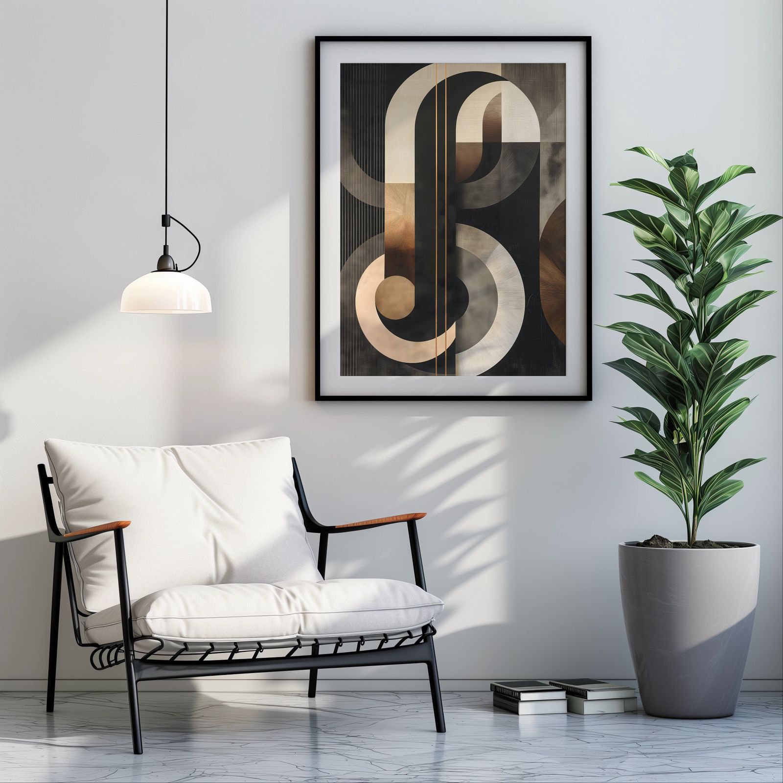Modern Curves shown in a room — room mockup