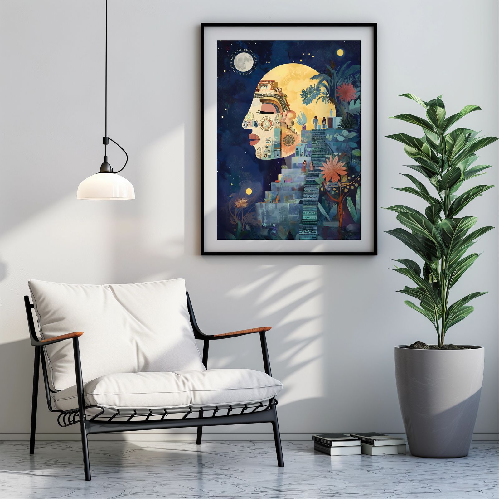 Moon Spirit at the Solstice shown in a room — room mockup