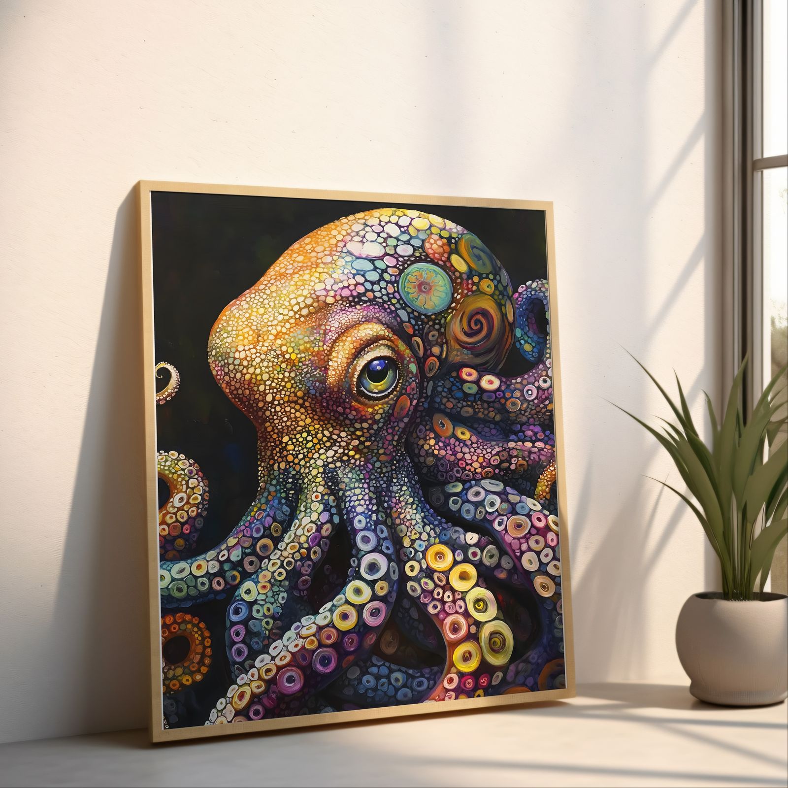 Ocean Elegance shown in a room — angled mockup