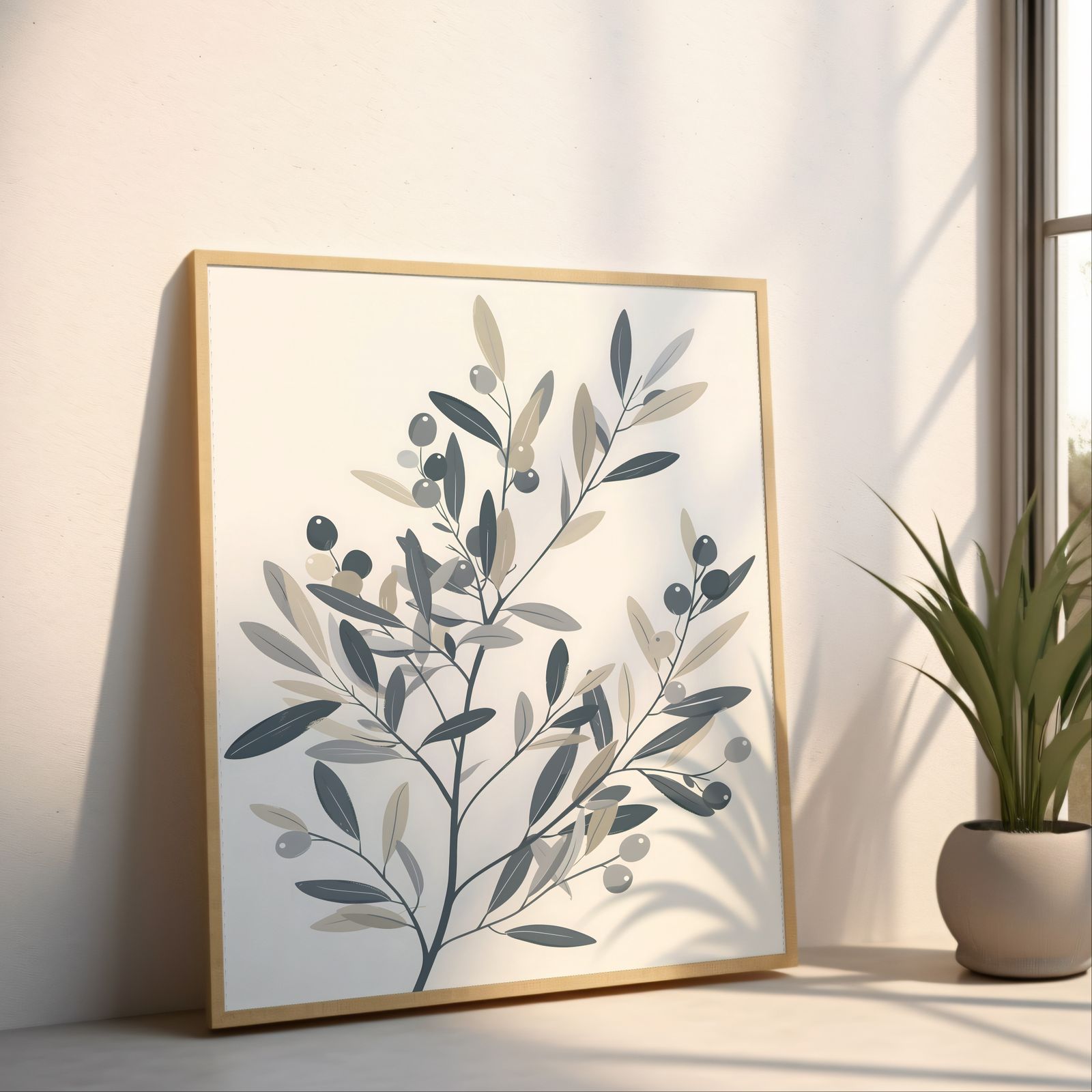 Olive Branch shown in a room — angled mockup