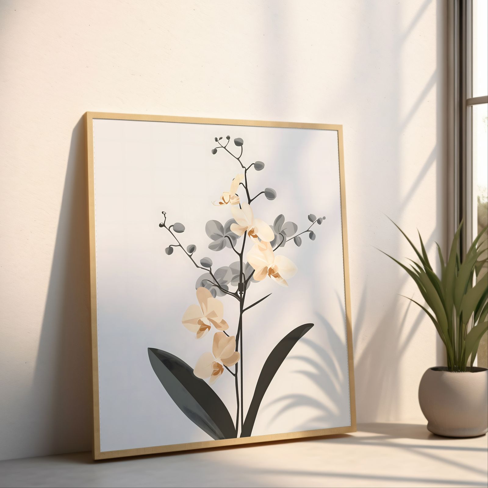 Orchid shown in a room — angled mockup