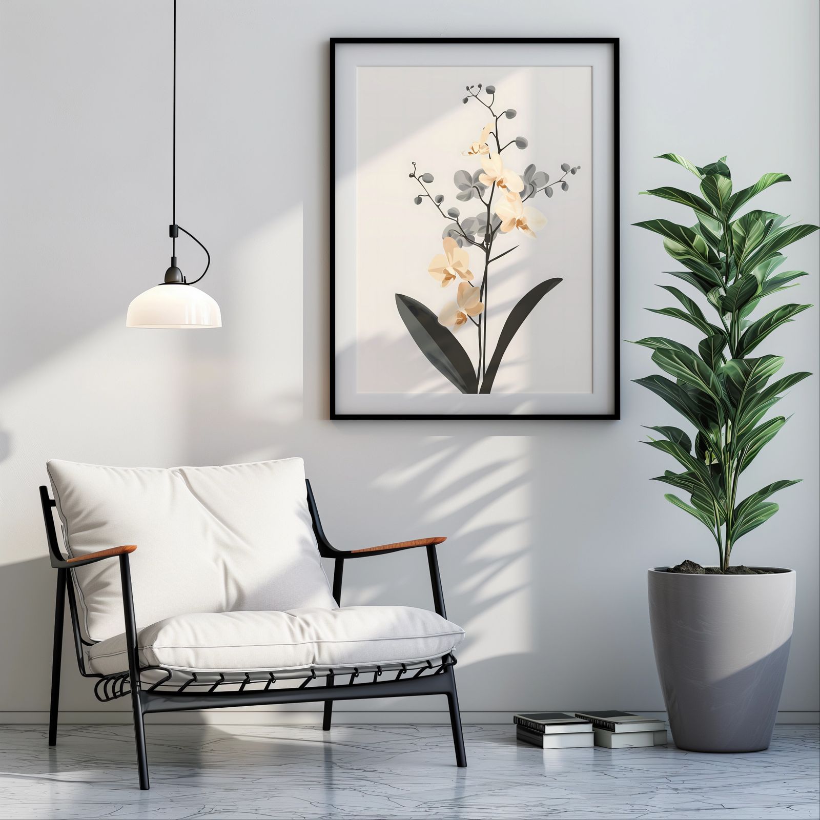 Orchid shown in a room — room mockup