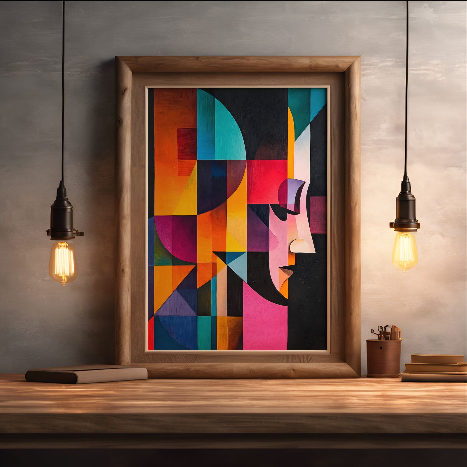 Organized Mind shown in a room — desk mockup