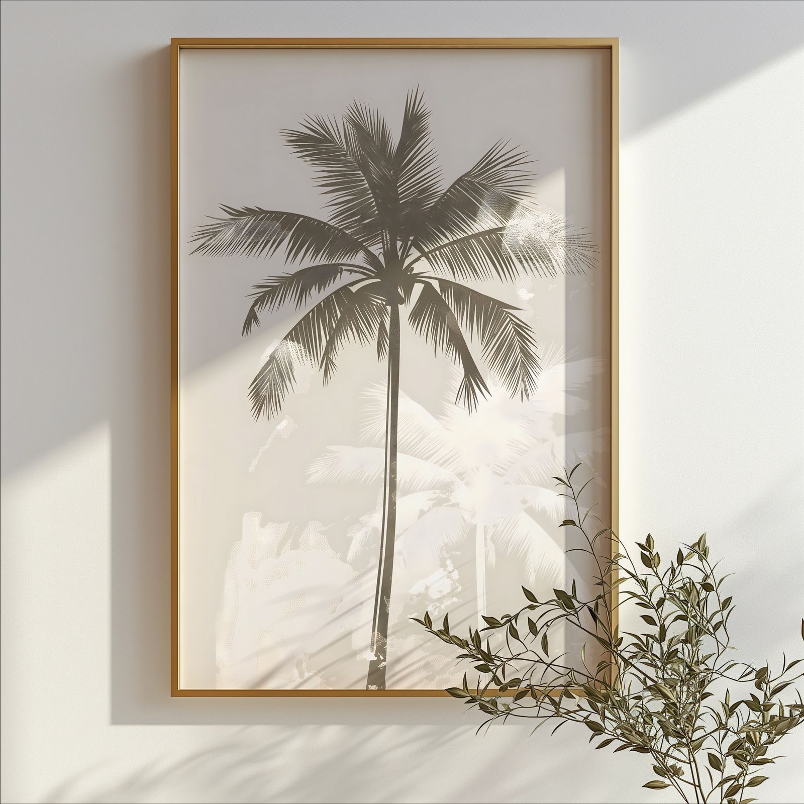 Palm Trees, Single shown in a room — branch mockup