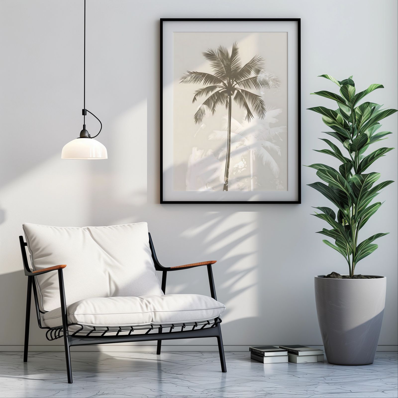 Palm Trees, Single shown in a room — room mockup