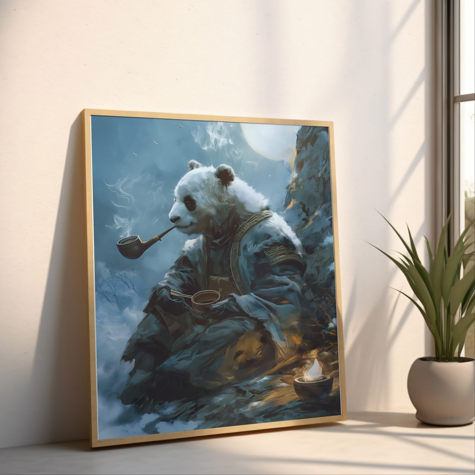 Peaceful Spirit shown in a room — angled mockup