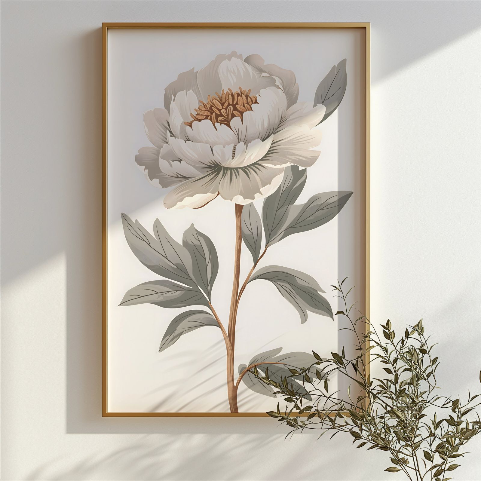 Peony shown in a room — branch mockup