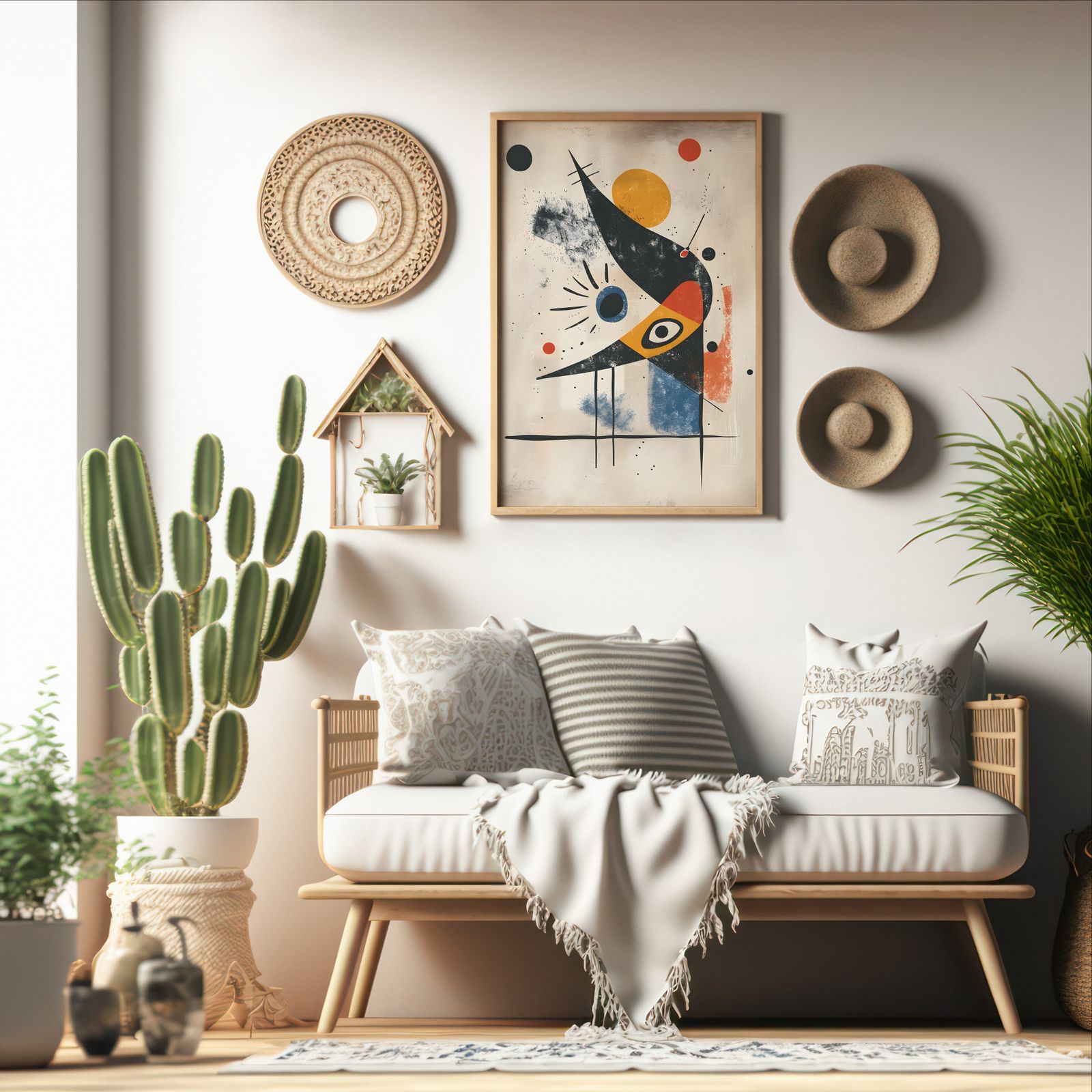 Perfect Form shown in a room — boho mockup