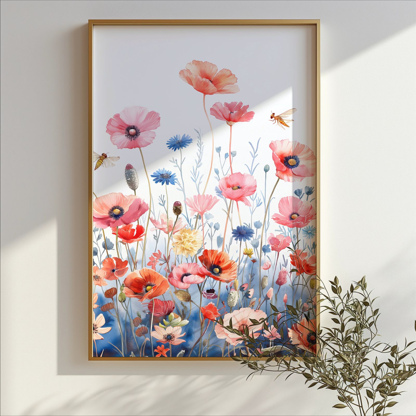 Poppy Meadow shown in a room — branch mockup