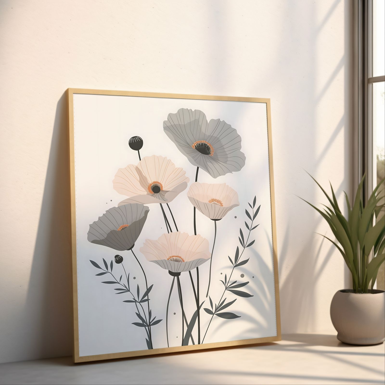 Poppy shown in a room — angled mockup