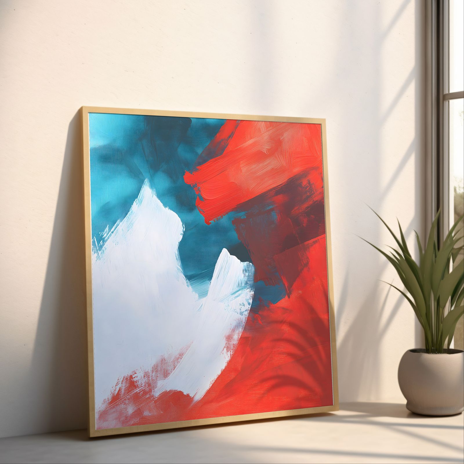 Popsicle shown in a room — angled mockup