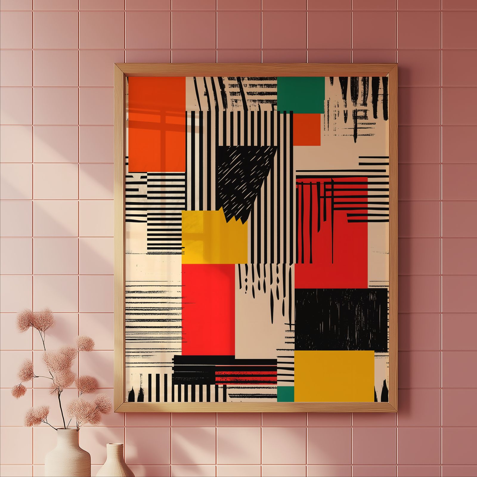 Rhythm Blocks shown in a room — tile mockup