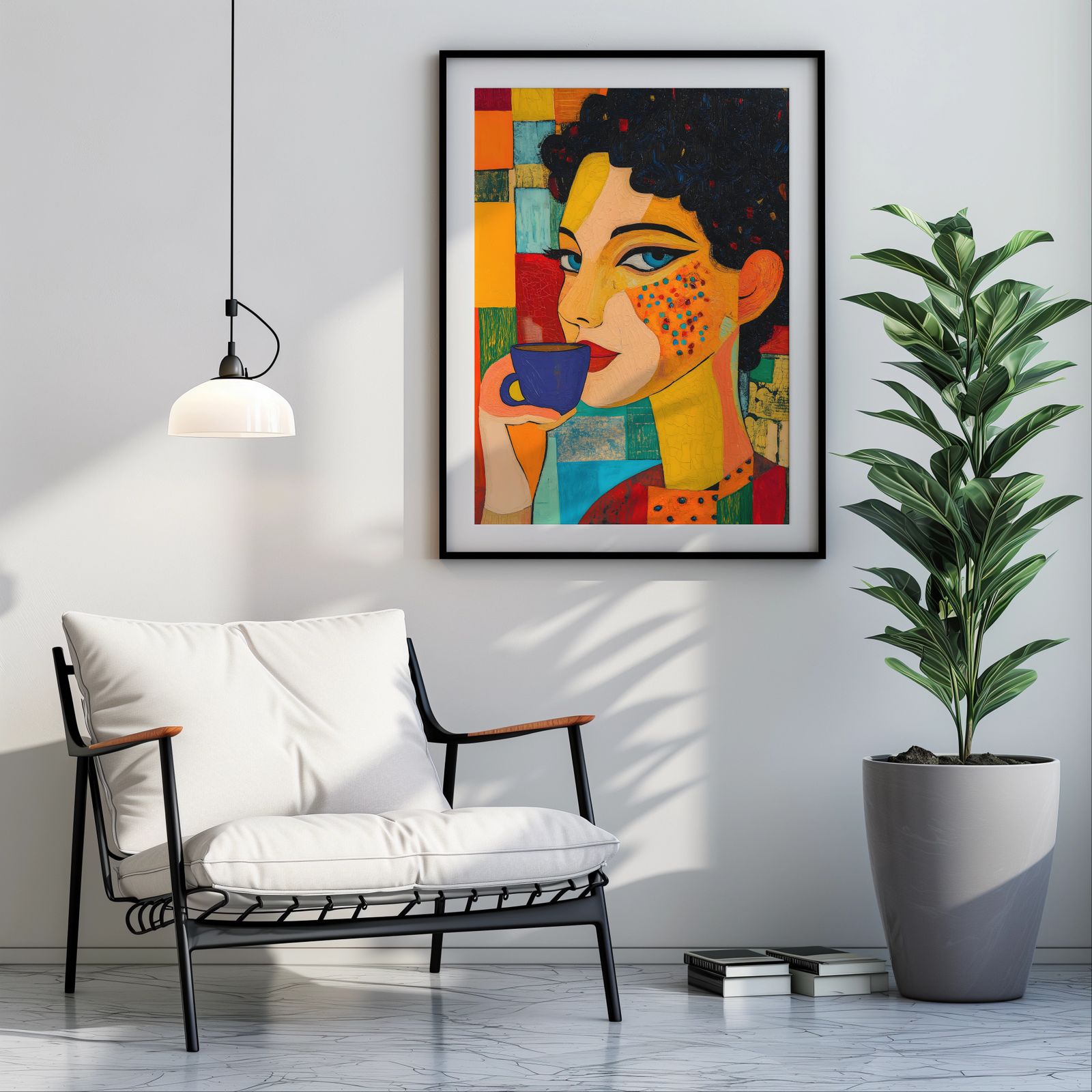 Rise and Shine shown in a room — room mockup