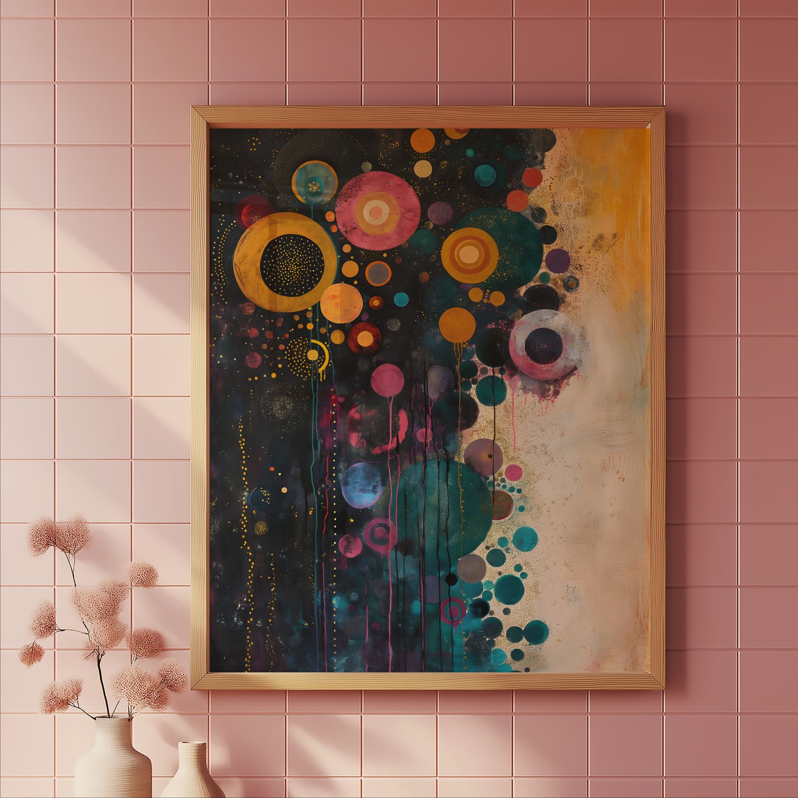 Rising Thoughts shown in a room — tile mockup