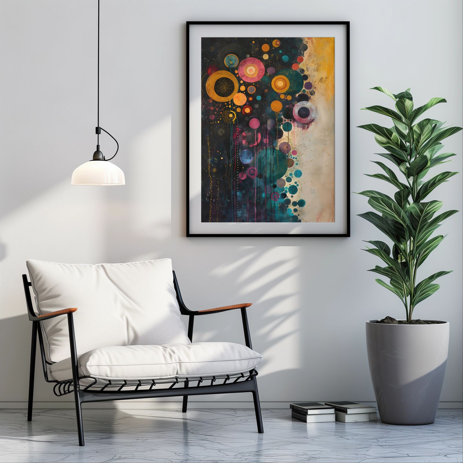 Rising Thoughts shown in a room — room mockup
