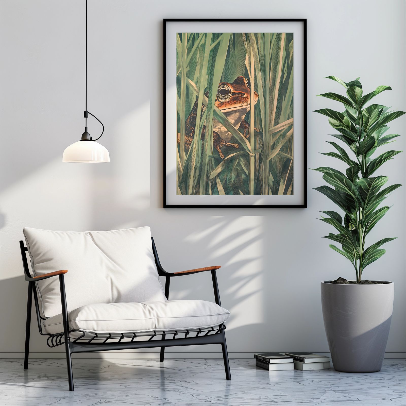Rusty Frog shown in a room — room mockup