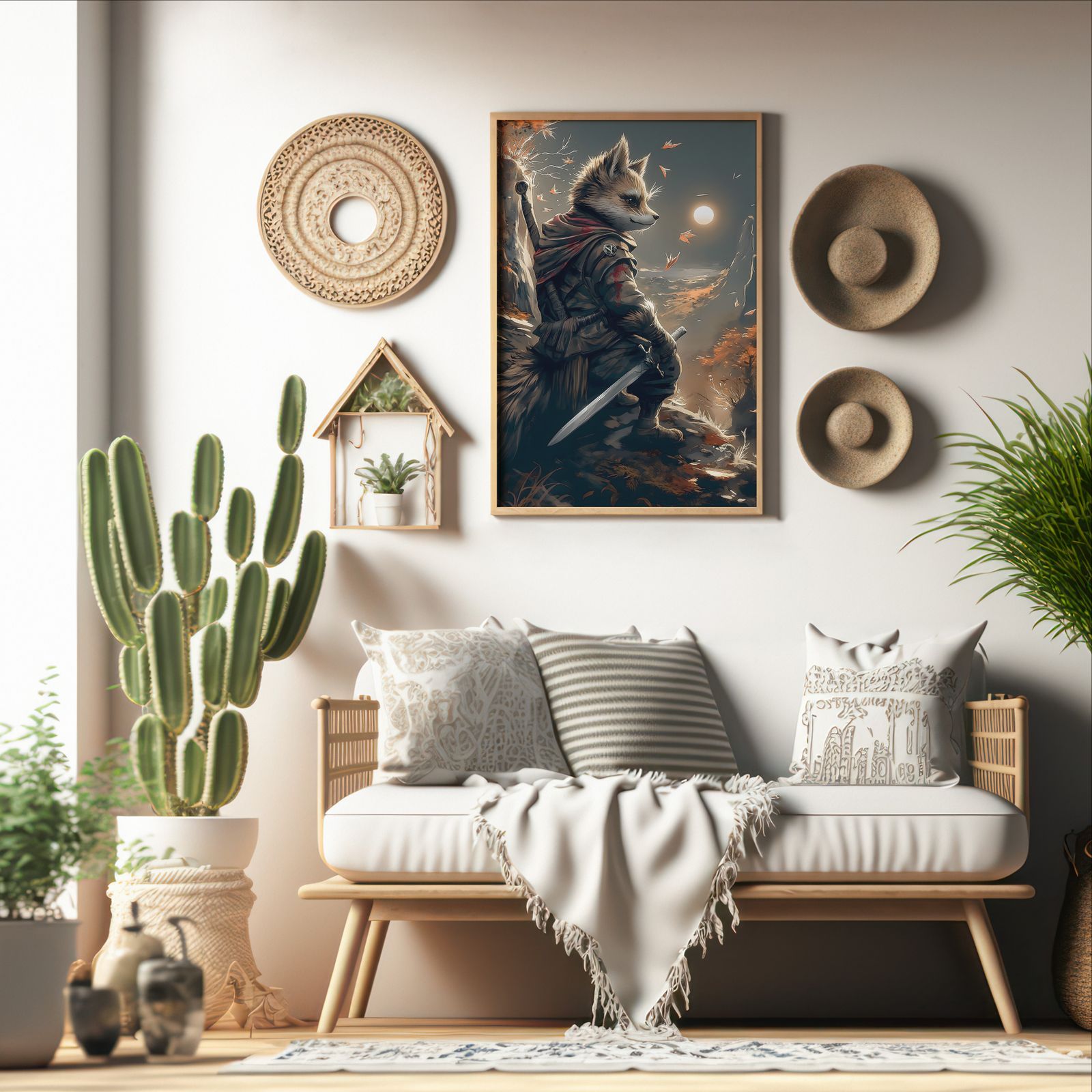 Scout at the Pass shown in a room — boho mockup