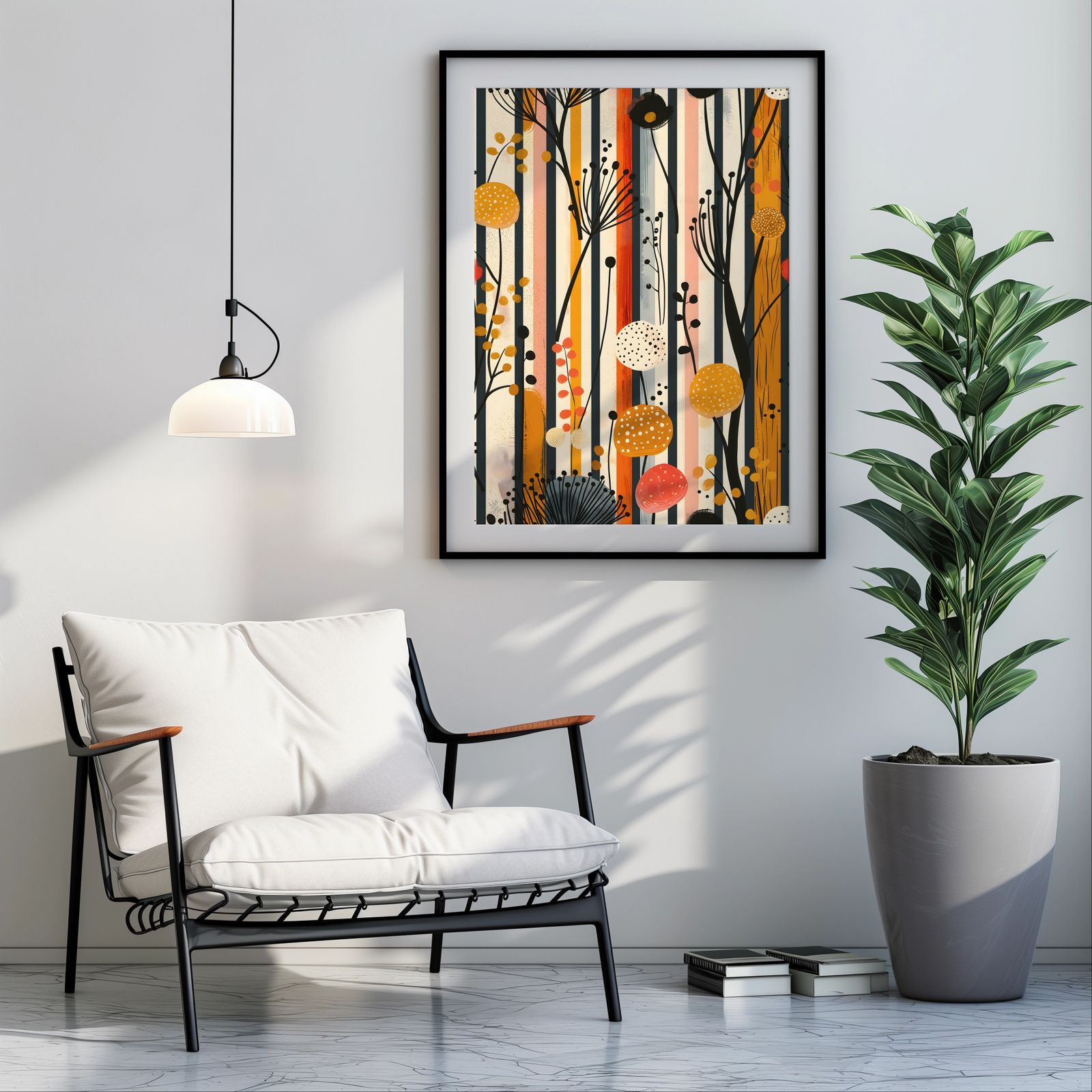 Wallflowers shown in a room — room mockup