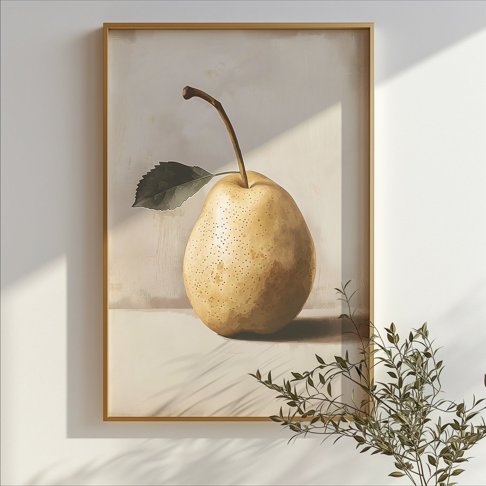 Orchard Pear shown in a room — branch mockup