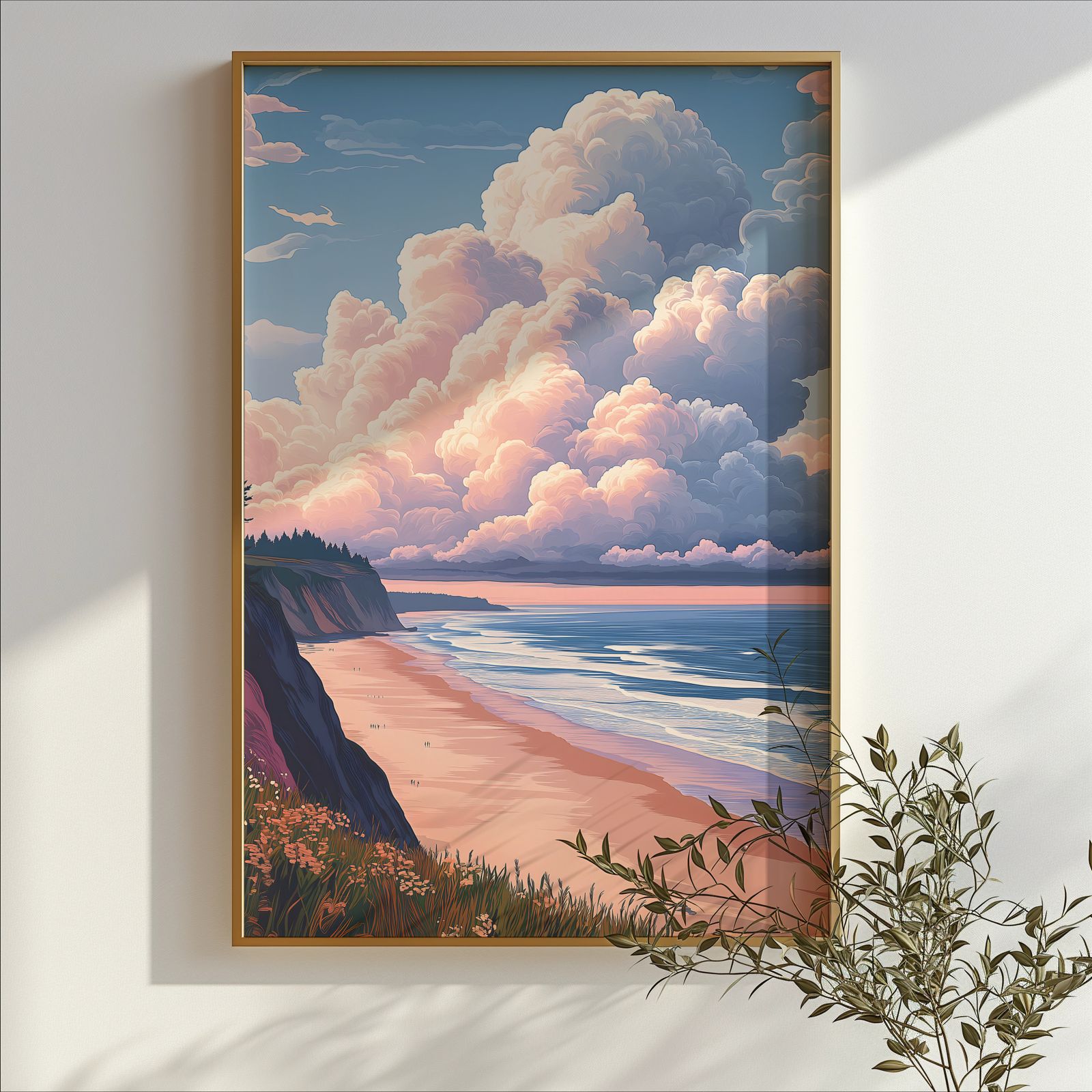 Summer Day shown in a room — branch mockup