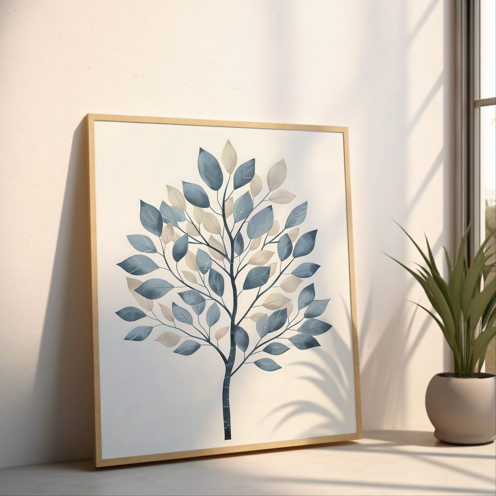 Sycamore shown in a room — angled mockup