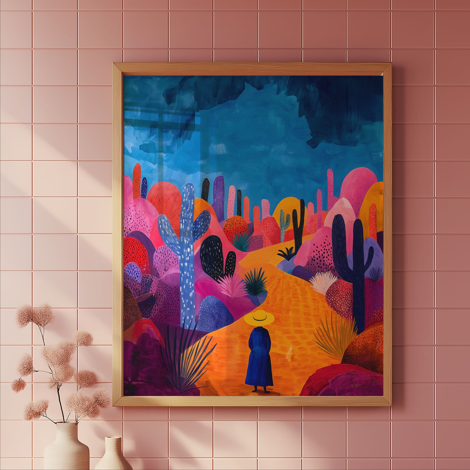 The Long Road Ahead shown in a room — tile mockup