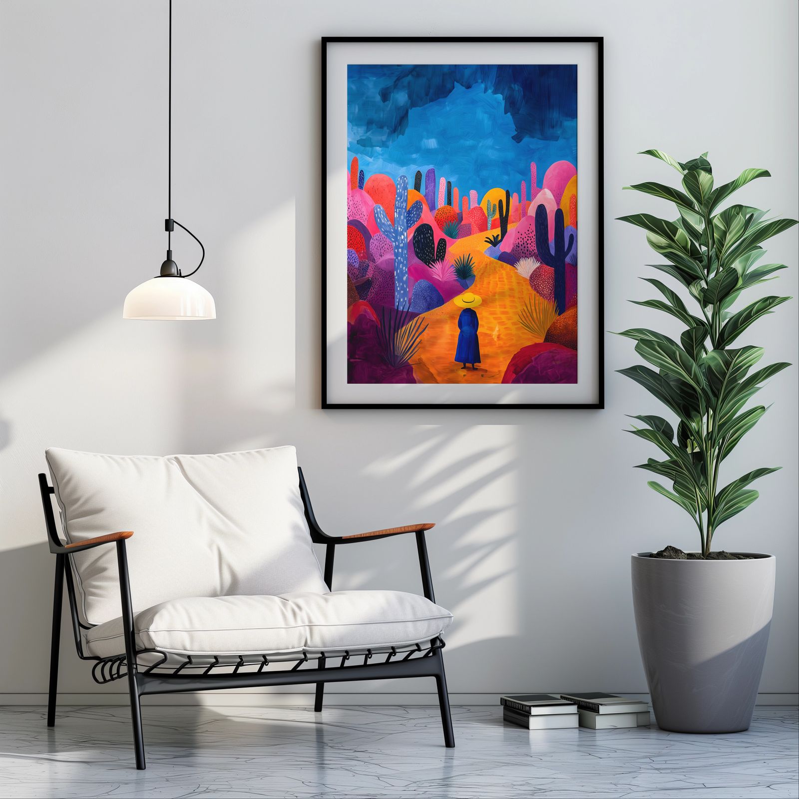 The Long Road Ahead shown in a room — room mockup