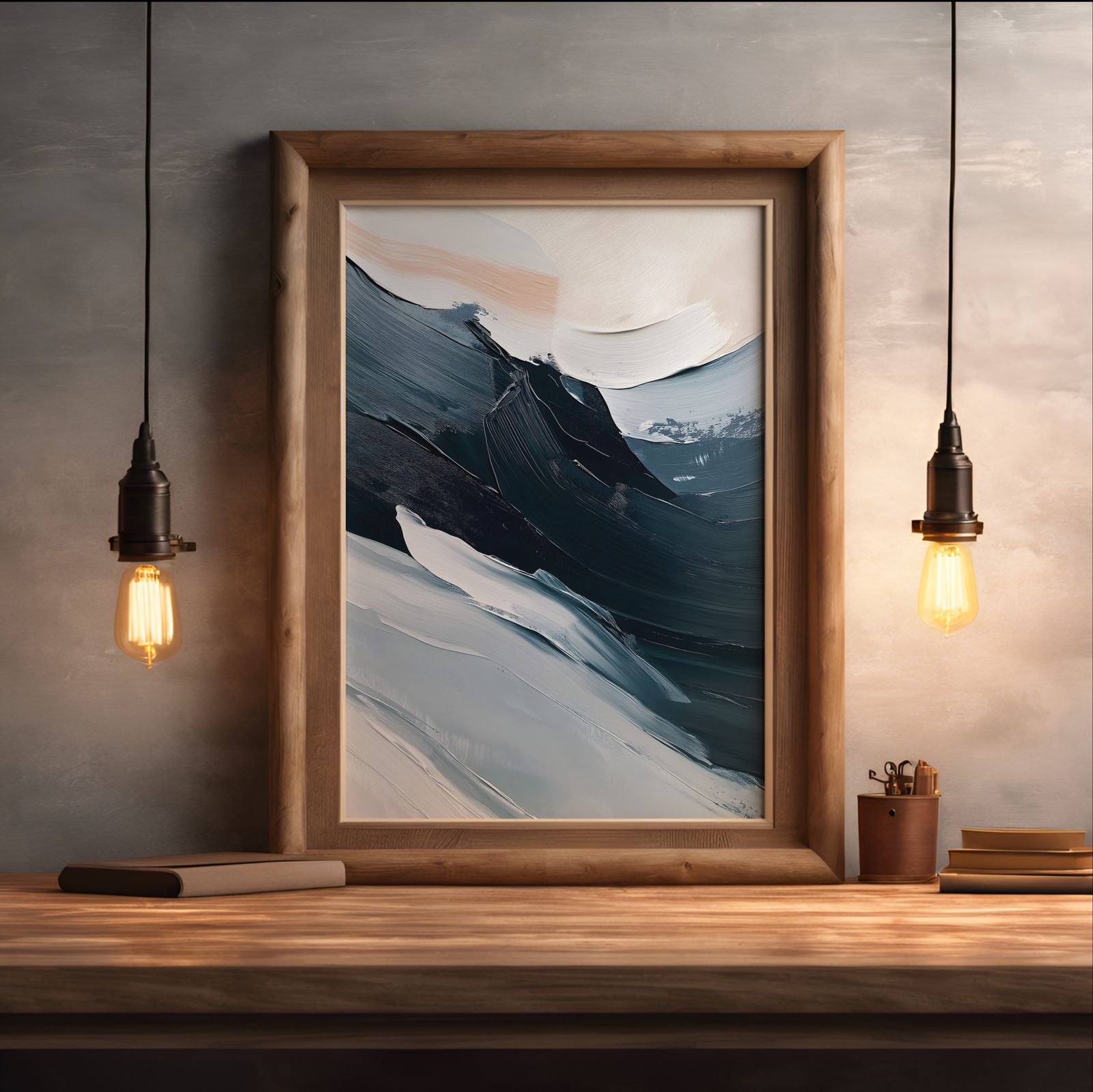 Tidal Elegance shown in a room — desk mockup