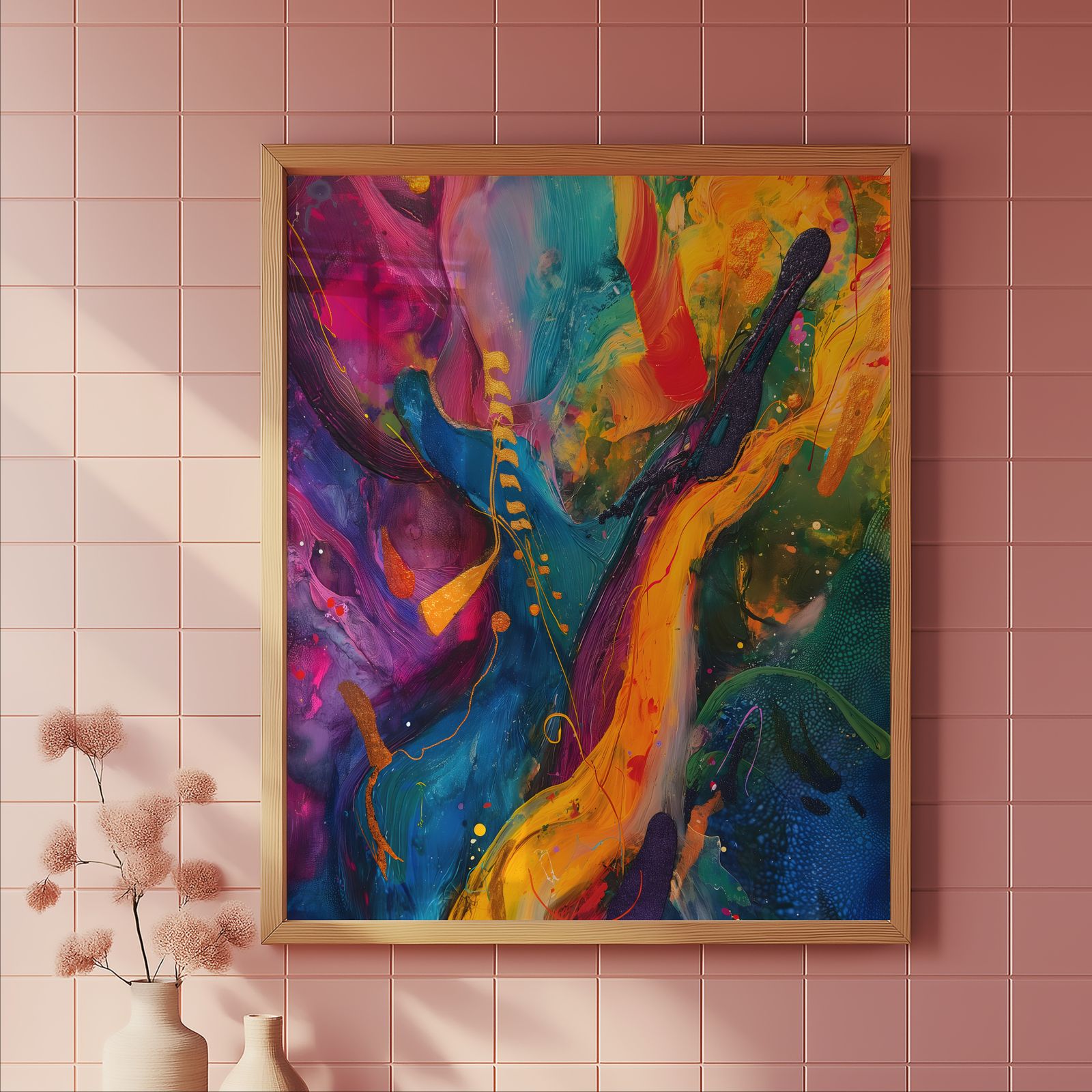 Synesthesia shown in a room — tile mockup