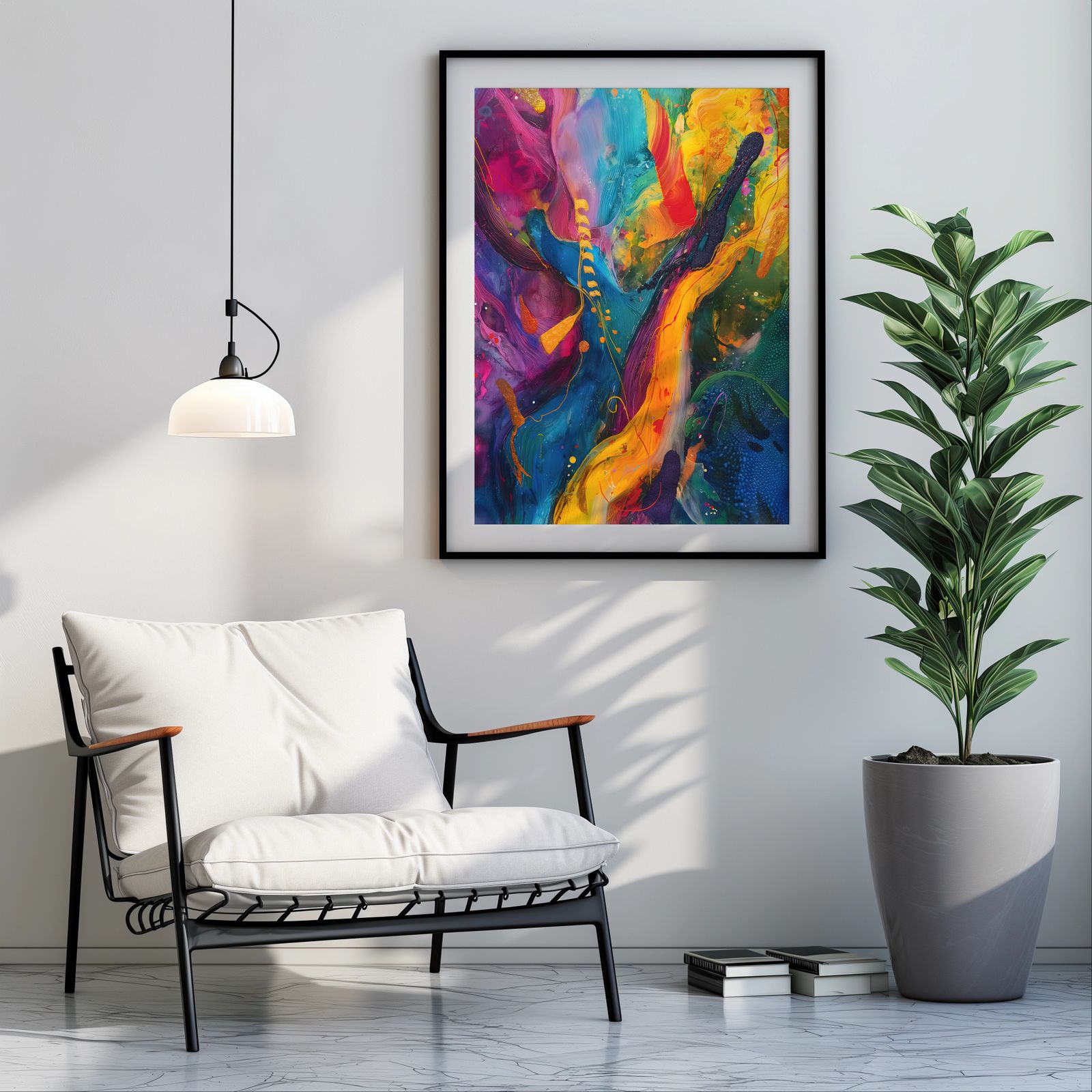 Synesthesia shown in a room — room mockup