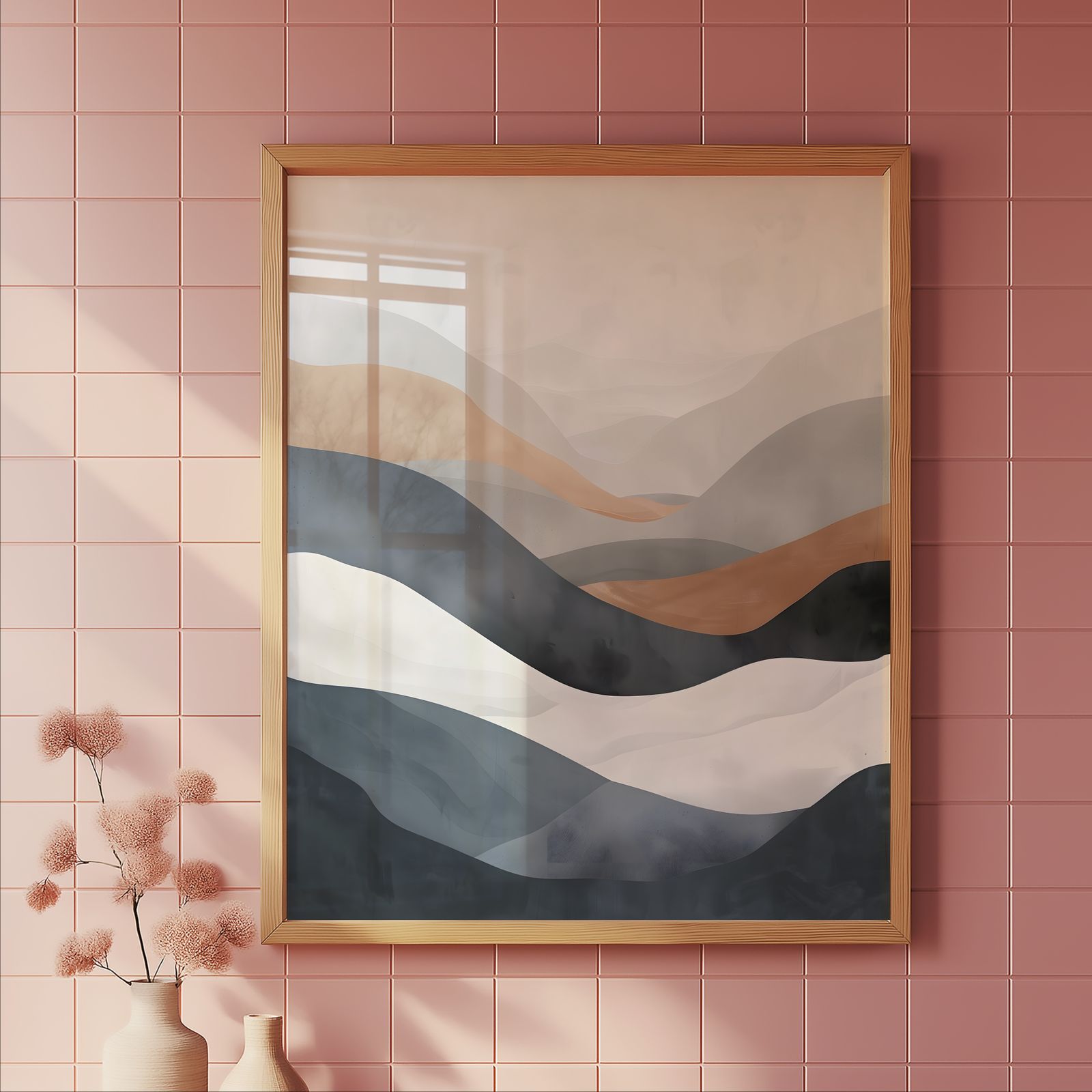 Turbulent Sea shown in a room — tile mockup
